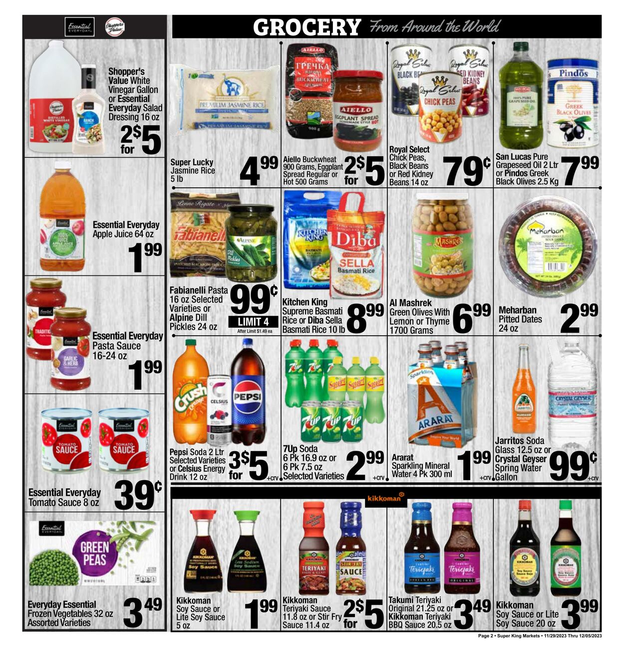 Super King Market Weekly Ad Circular - valid 11/29-12/05/2023 (Page 2)
