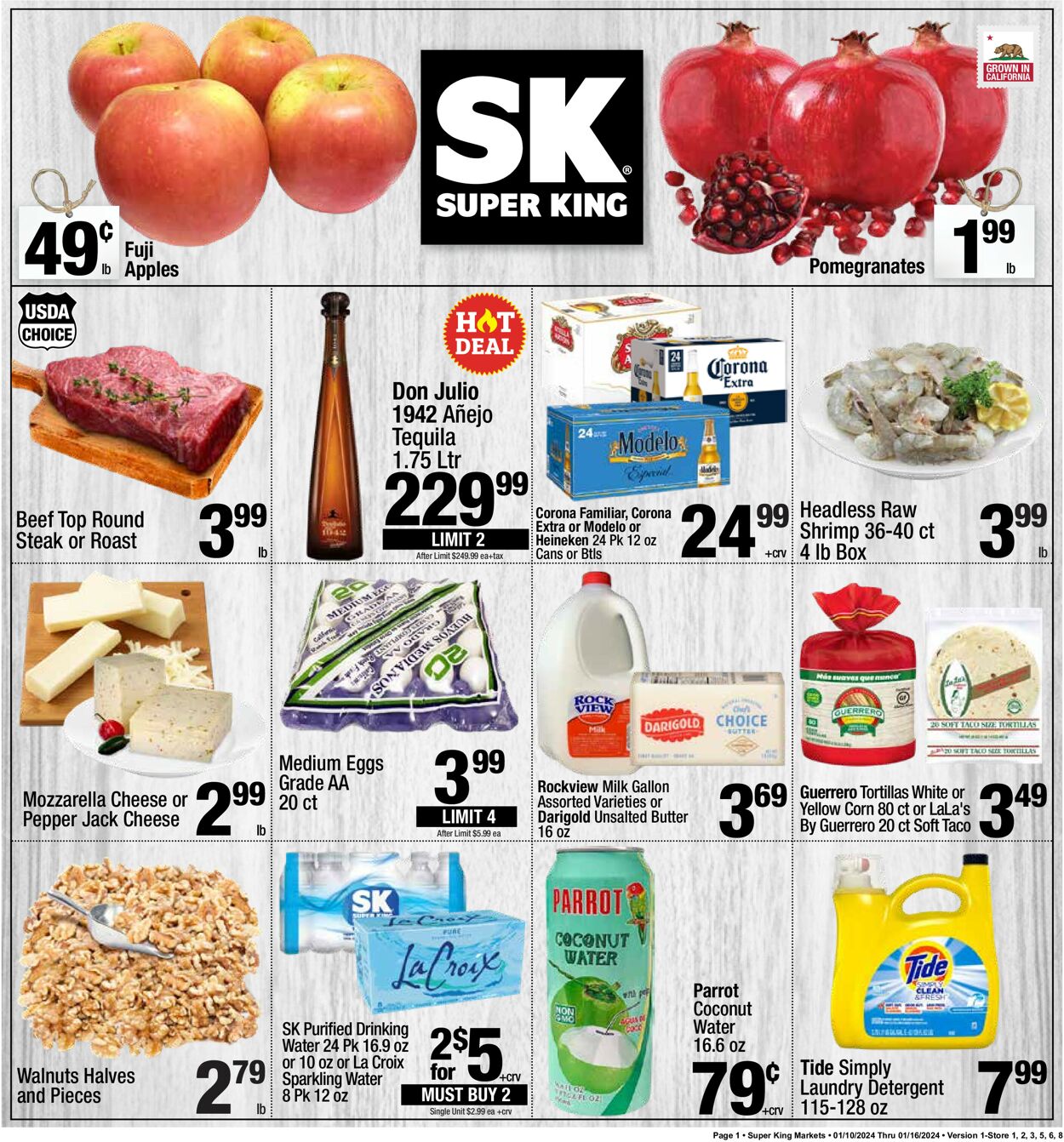 Super King Market Weekly Ad Circular - valid 01/10-01/16/2024