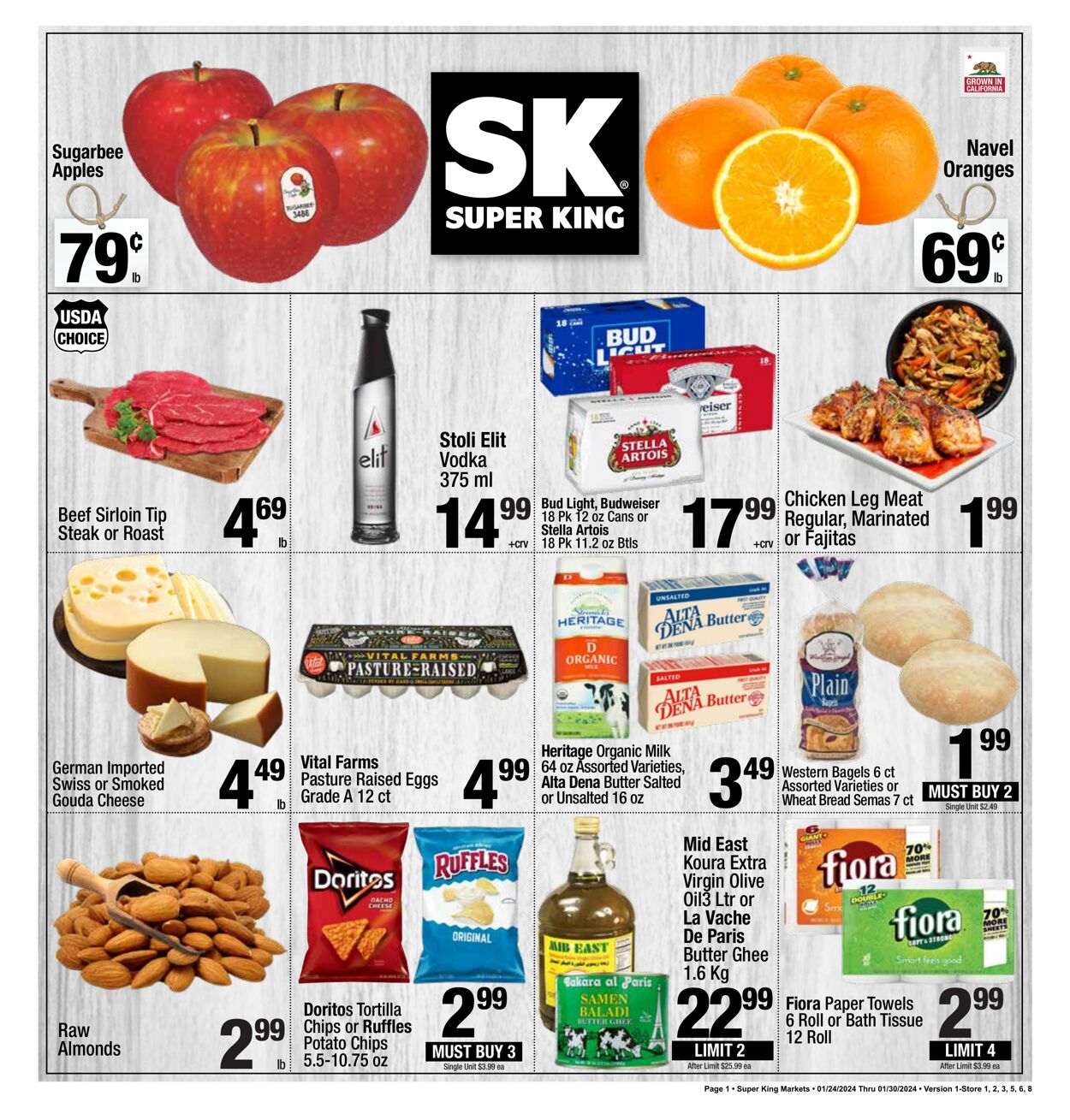 Super King Market Weekly Ad Circular - valid 01/24-01/30/2024