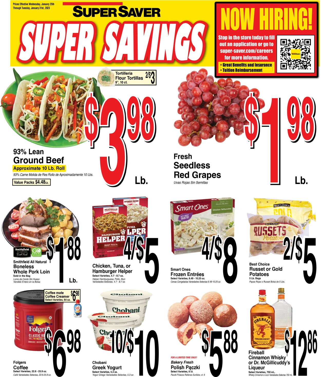 Super Saver Weekly Ad Circular - valid 01/25-01/31/2023