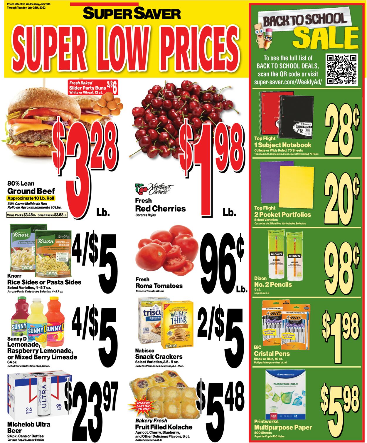 Super Saver Weekly Ad Circular - valid 07/19-07/25/2023