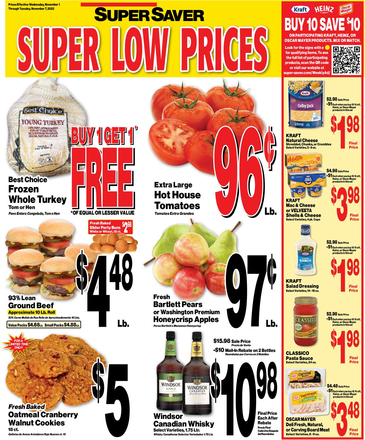Super Saver Weekly Ad Circular - valid 11/01-11/07/2023