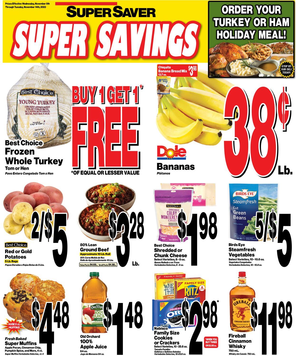 Super Saver Weekly Ad Circular - valid 11/08-11/14/2023