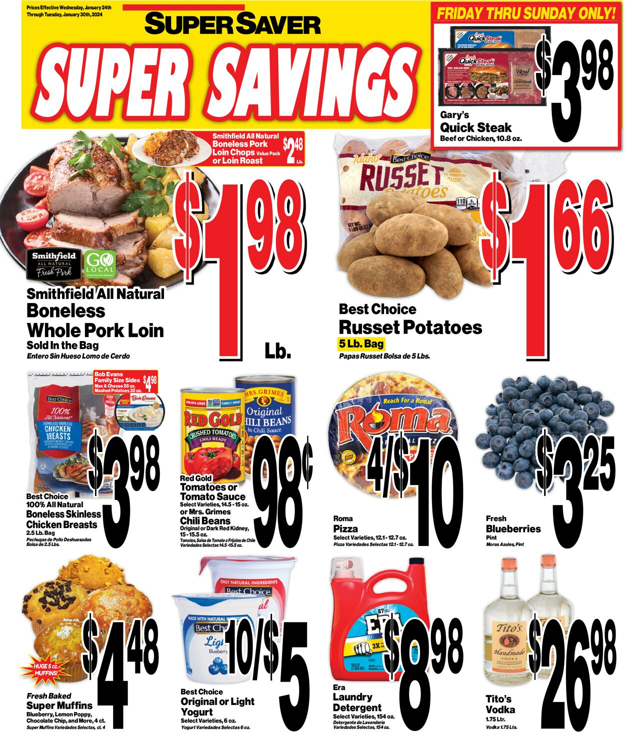 Super Saver Weekly Ad Circular - valid 01/24-01/30/2024