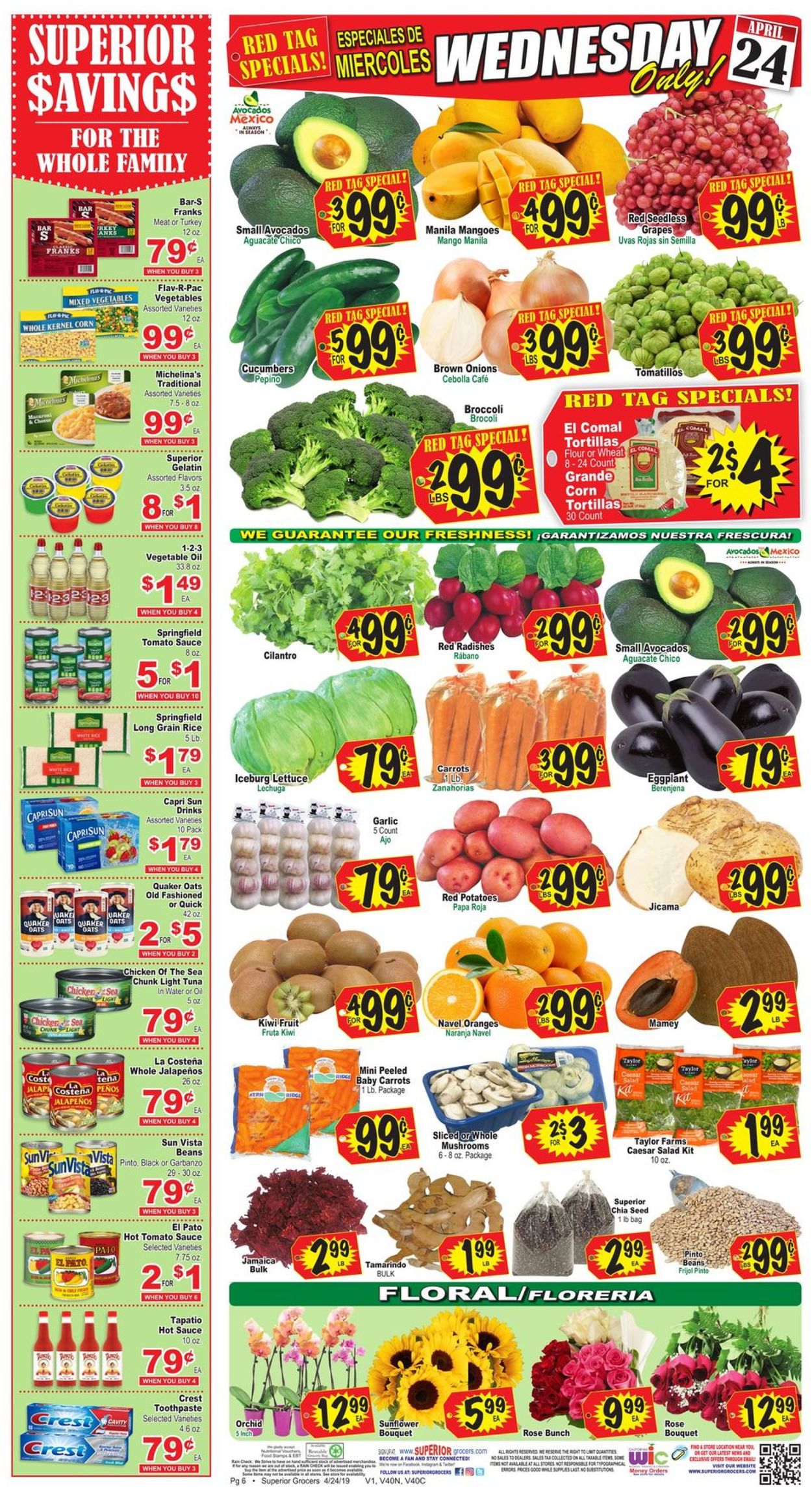 Superior Grocers Weekly Ad Circular - valid 04/24-04/30/2019 (Page 6)