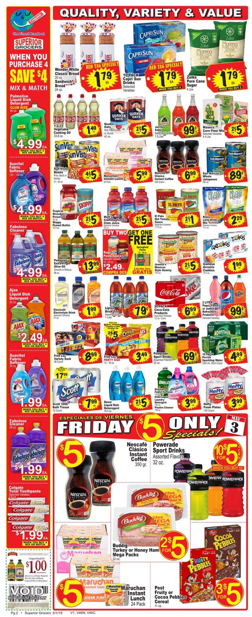 Superior Grocers Weekly Ad Circular - valid 05/01-05/07/2019 (Page 2)