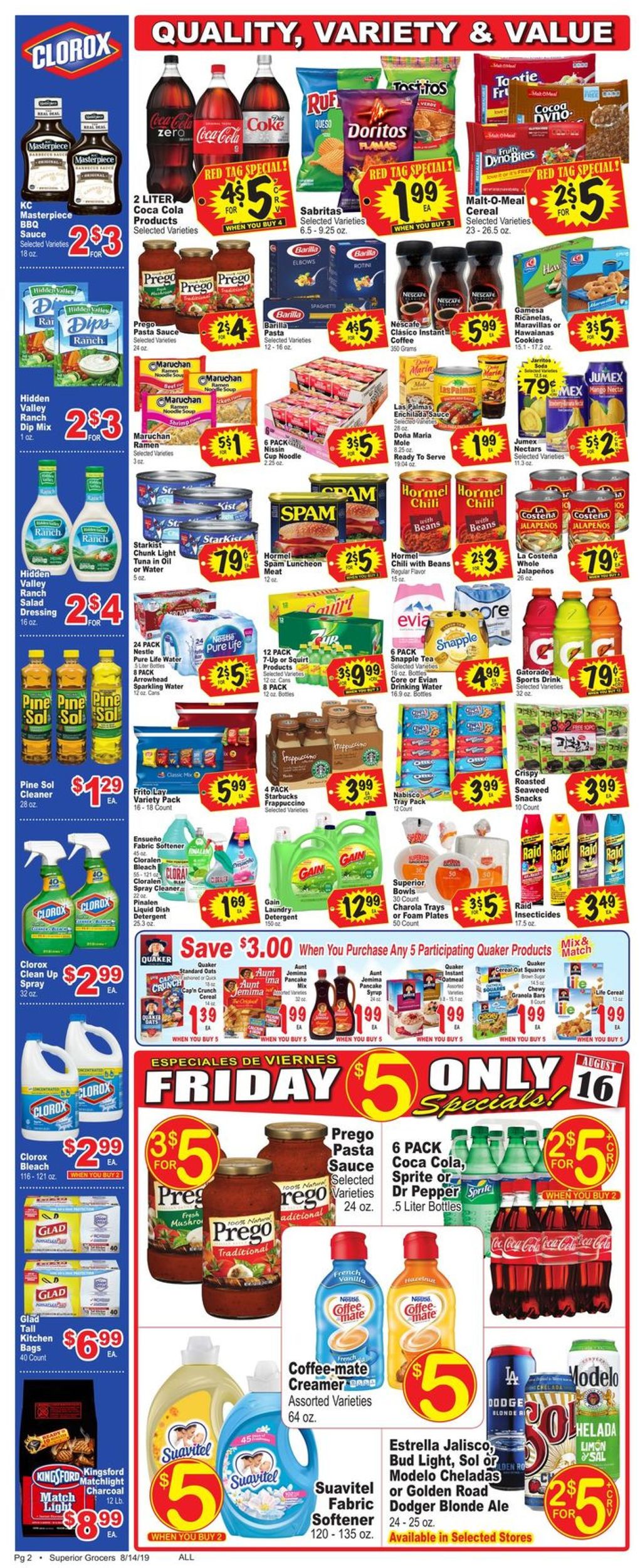 Superior Grocers Weekly Ad Circular - valid 08/14-08/20/2019 (Page 2)