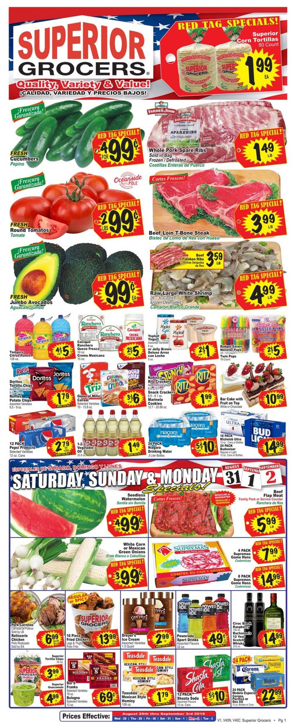 Superior Grocers Weekly Ad Circular - valid 08/28-09/03/2019