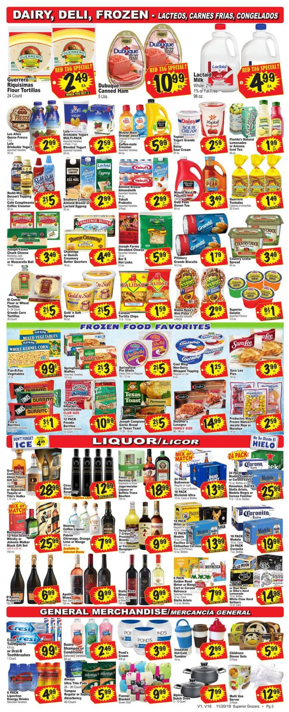 Superior Grocers Weekly Ad Circular - valid 11/20-11/26/2019 (Page 3)