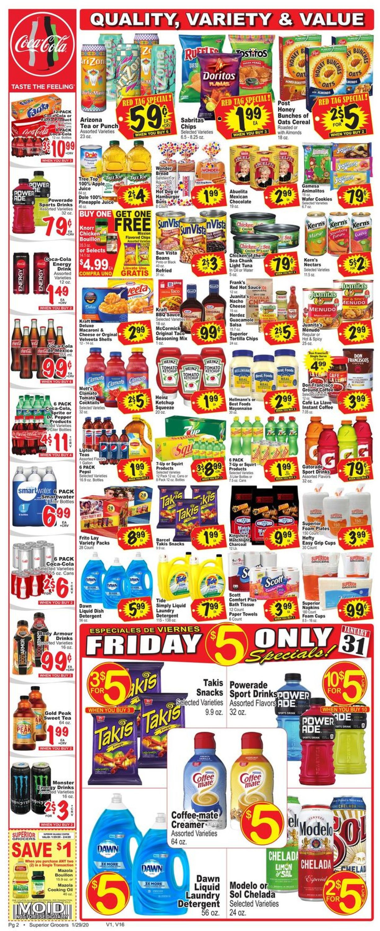 Superior Grocers Weekly Ad Circular - valid 01/29-02/04/2020 (Page 2)