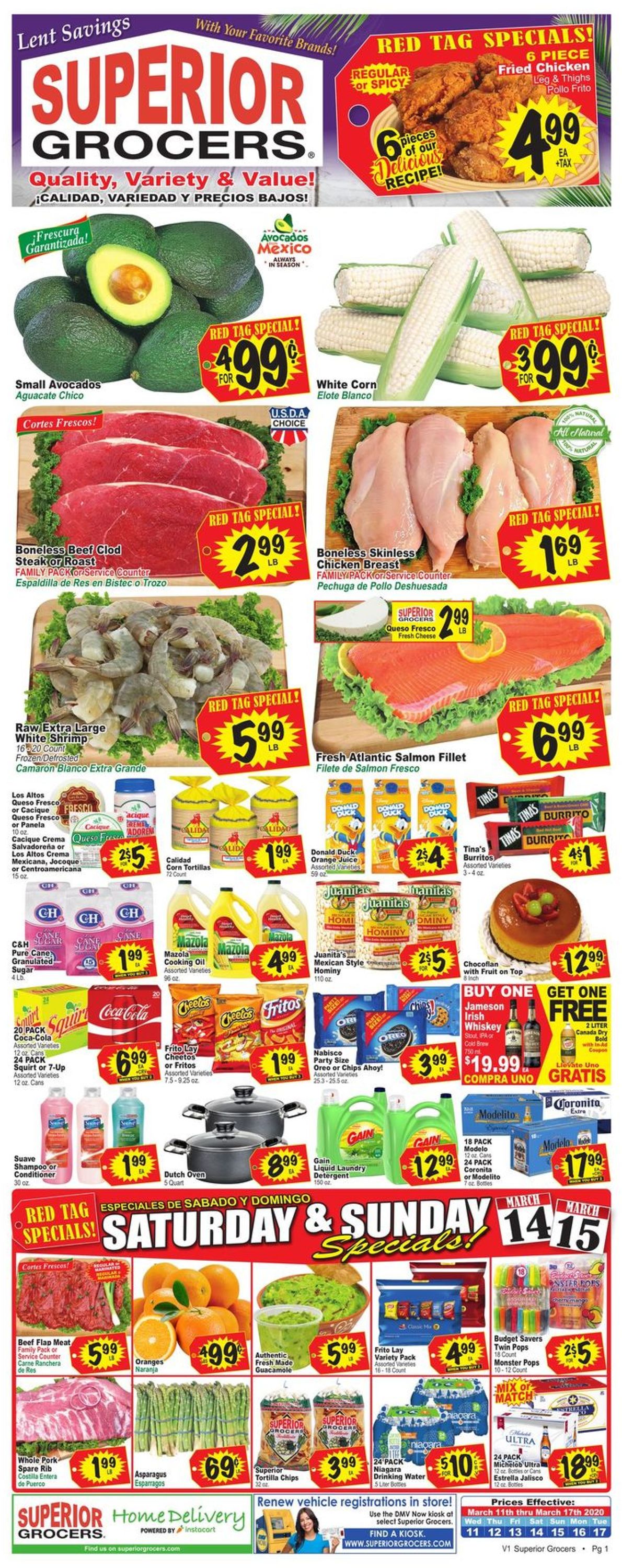 Superior Grocers Weekly Ad Circular - valid 03/11-03/17/2020