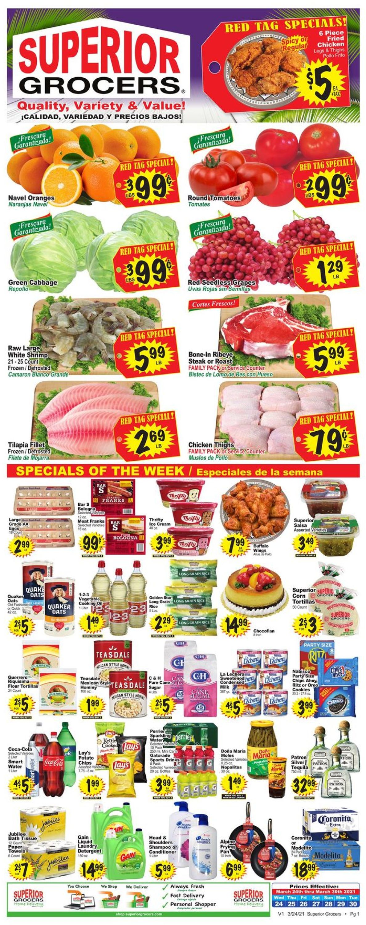 Superior Grocers Weekly Ad Circular - valid 03/24-03/30/2021