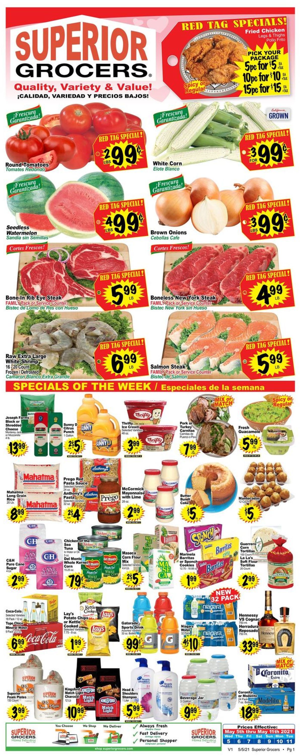 Superior Grocers Weekly Ad Circular - valid 05/05-05/11/2021