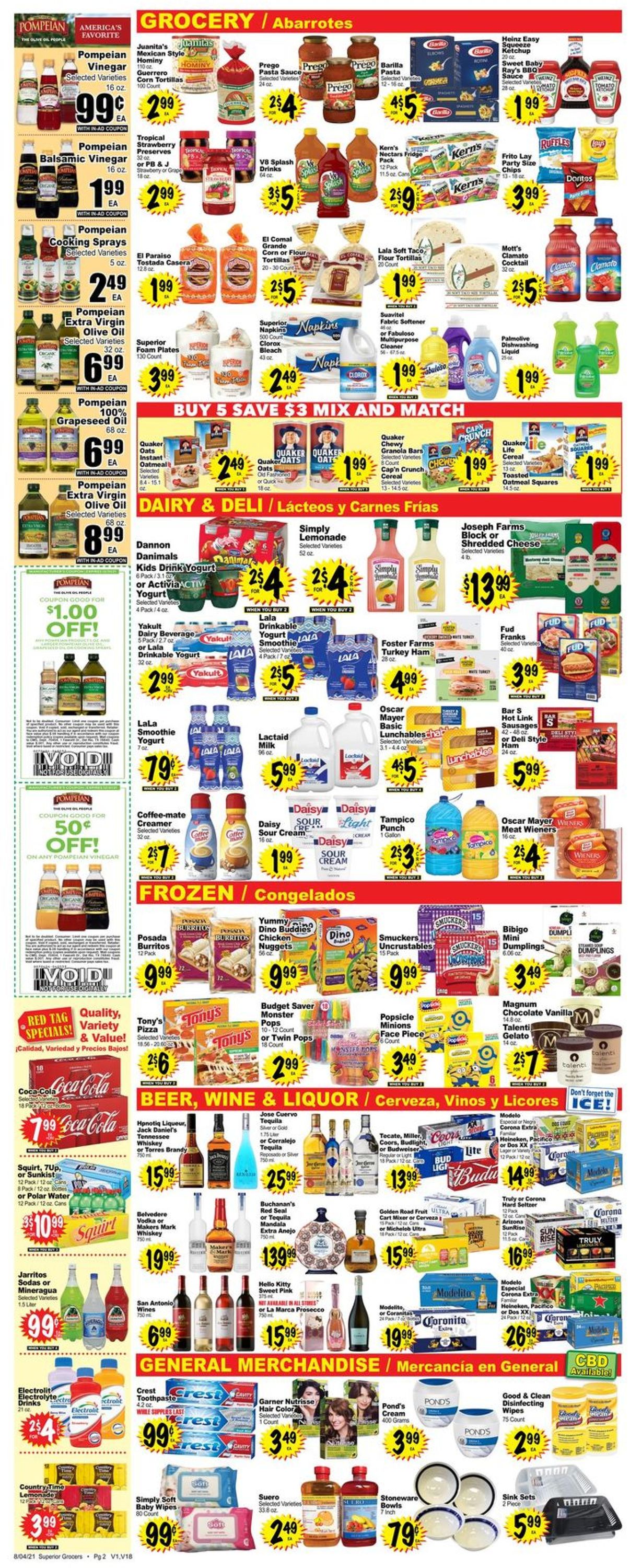 Superior Grocers Weekly Ad Circular - valid 08/04-08/10/2021 (Page 2)