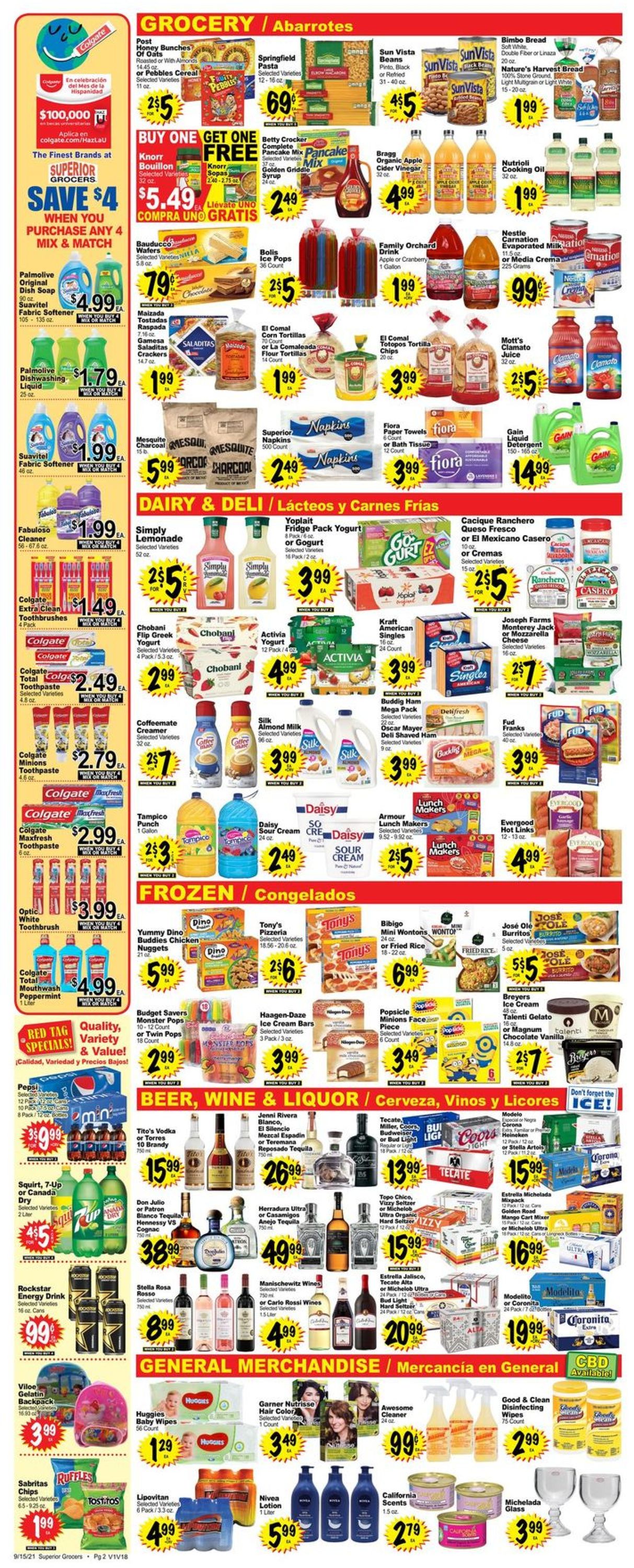 Superior Grocers Weekly Ad Circular - valid 09/15-09/21/2021 (Page 2)