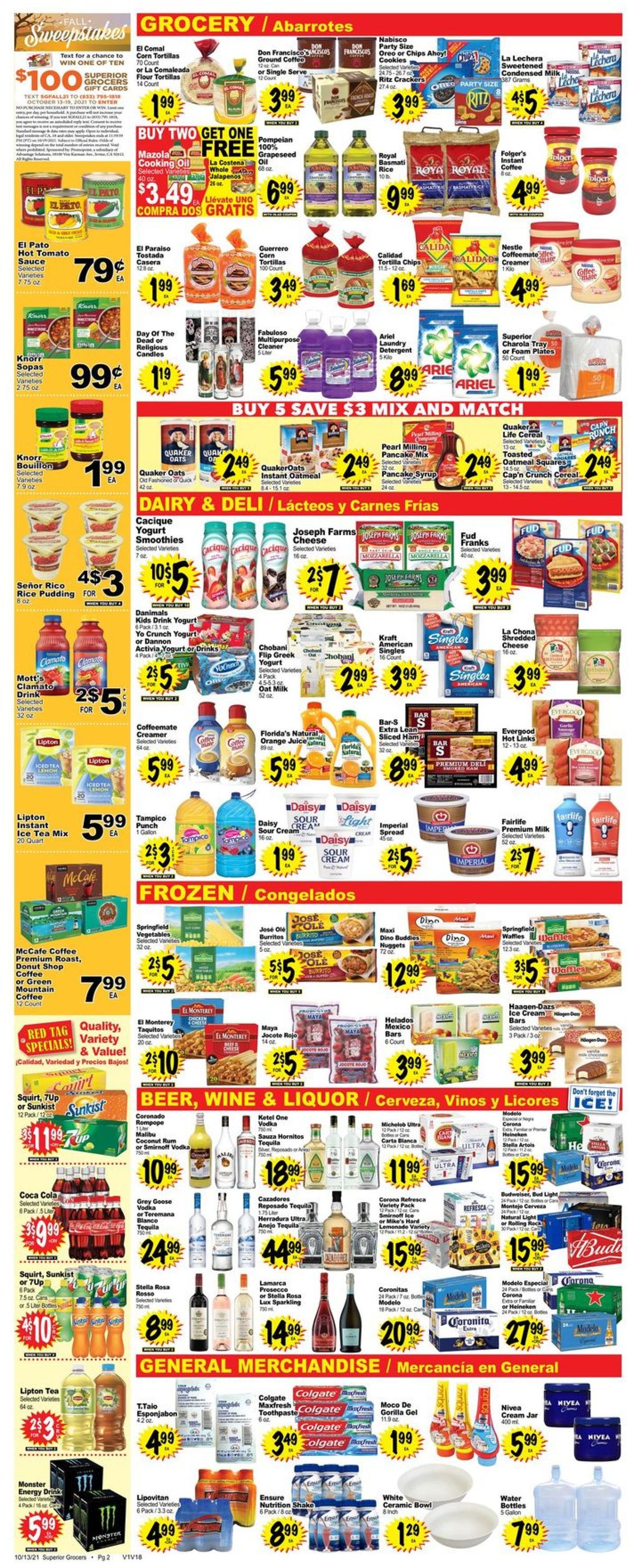 Superior Grocers Weekly Ad Circular - valid 10/13-10/19/2021 (Page 2)