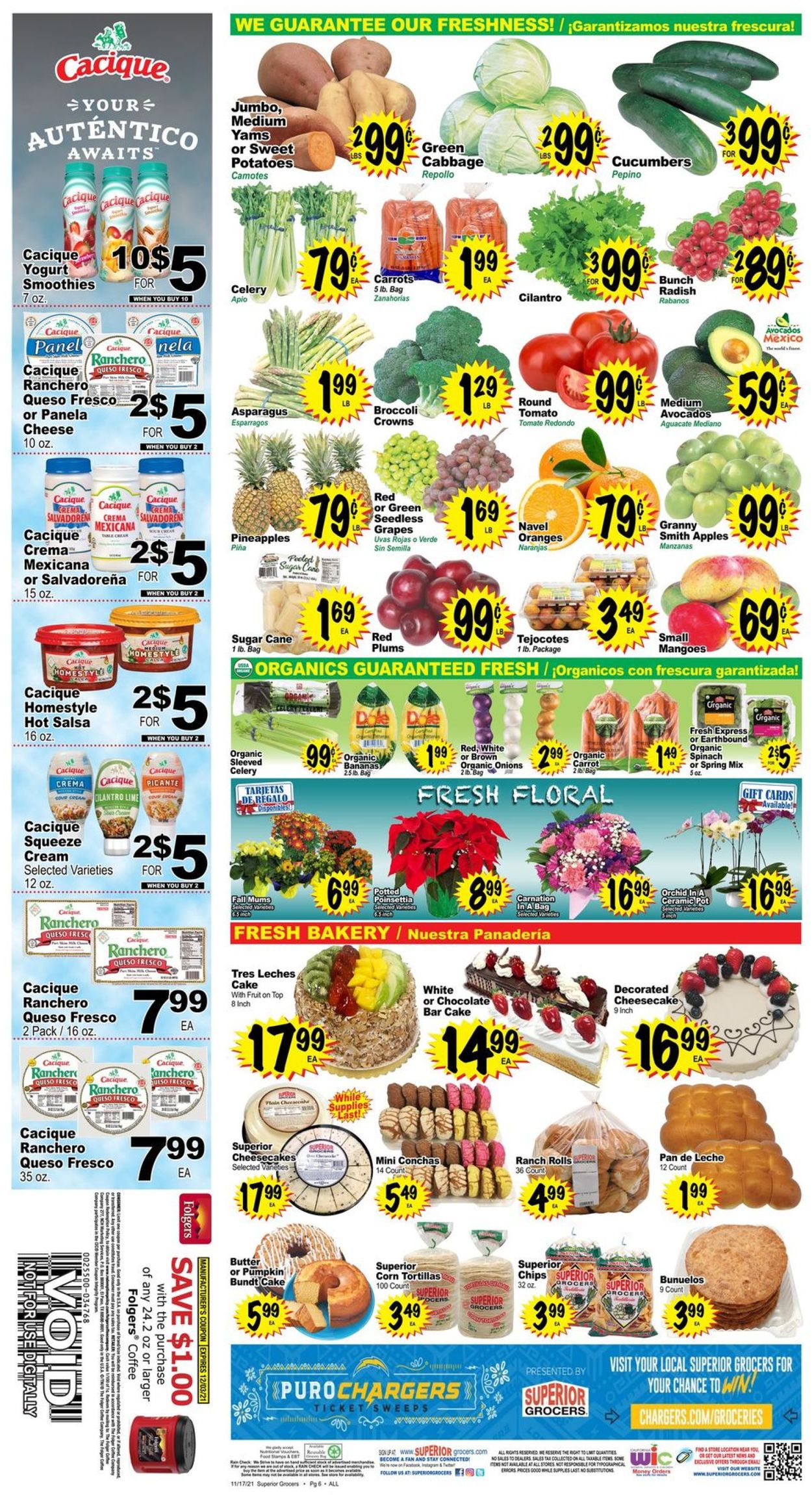 Superior Grocers HOLIDAY 2021 Weekly Ad Circular - valid 11/17-11/23/2021 (Page 6)