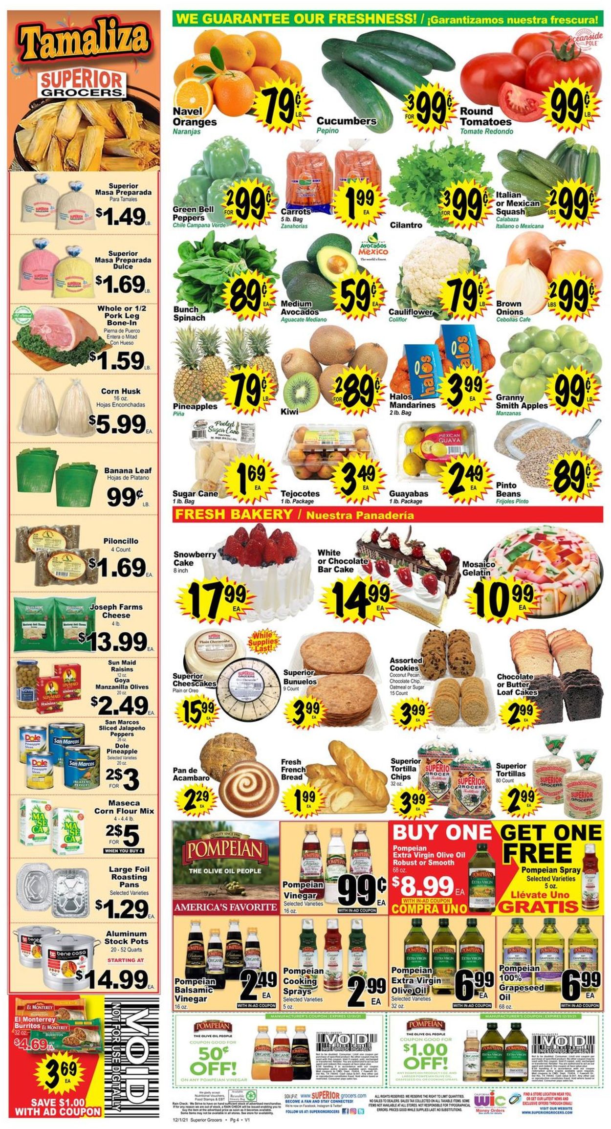 Superior Grocers Weekly Ad Circular - valid 12/01-12/07/2021 (Page 4)