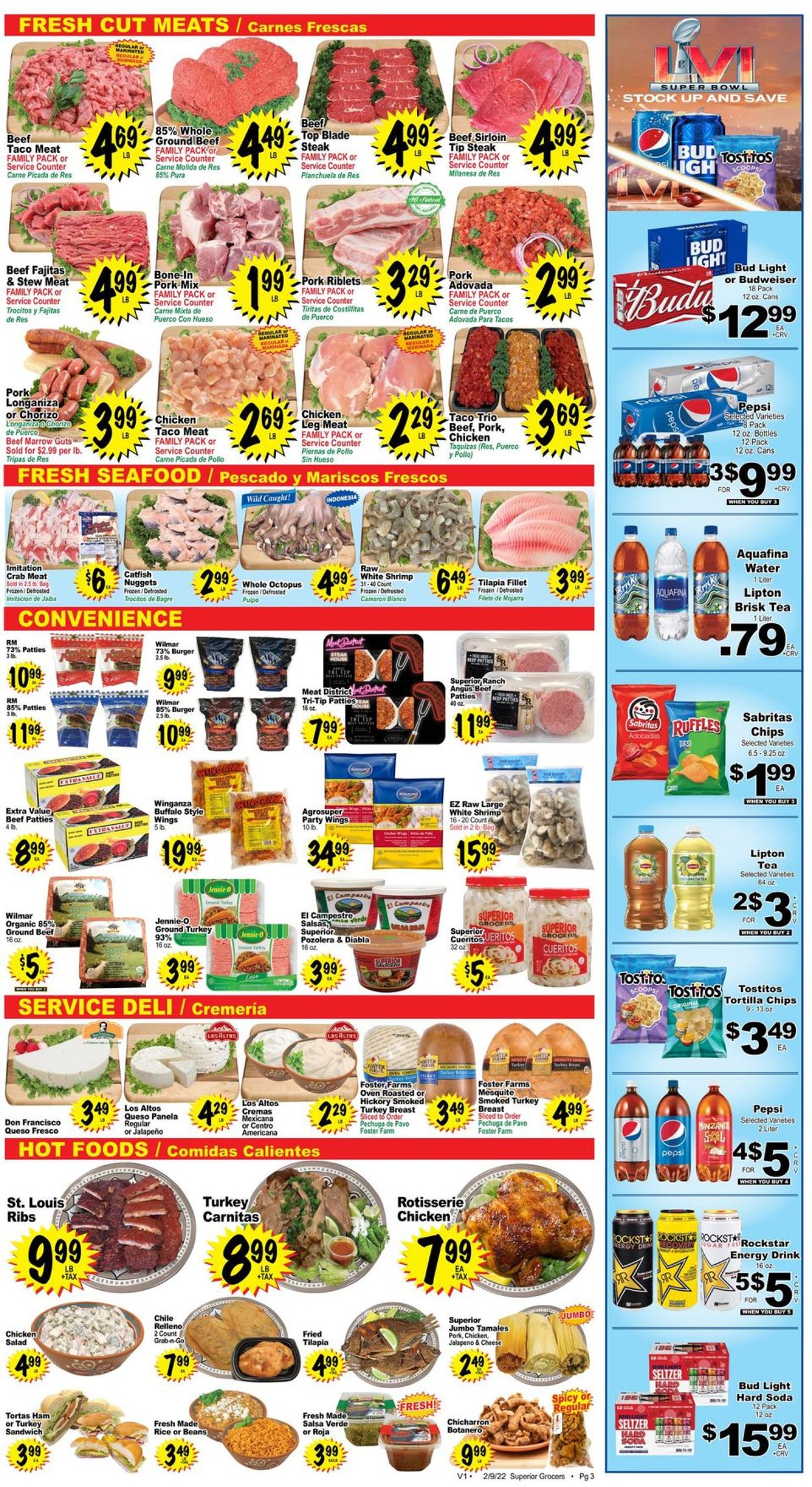 Superior Grocers Weekly Ad Circular - valid 02/09-02/15/2022 (Page 3)