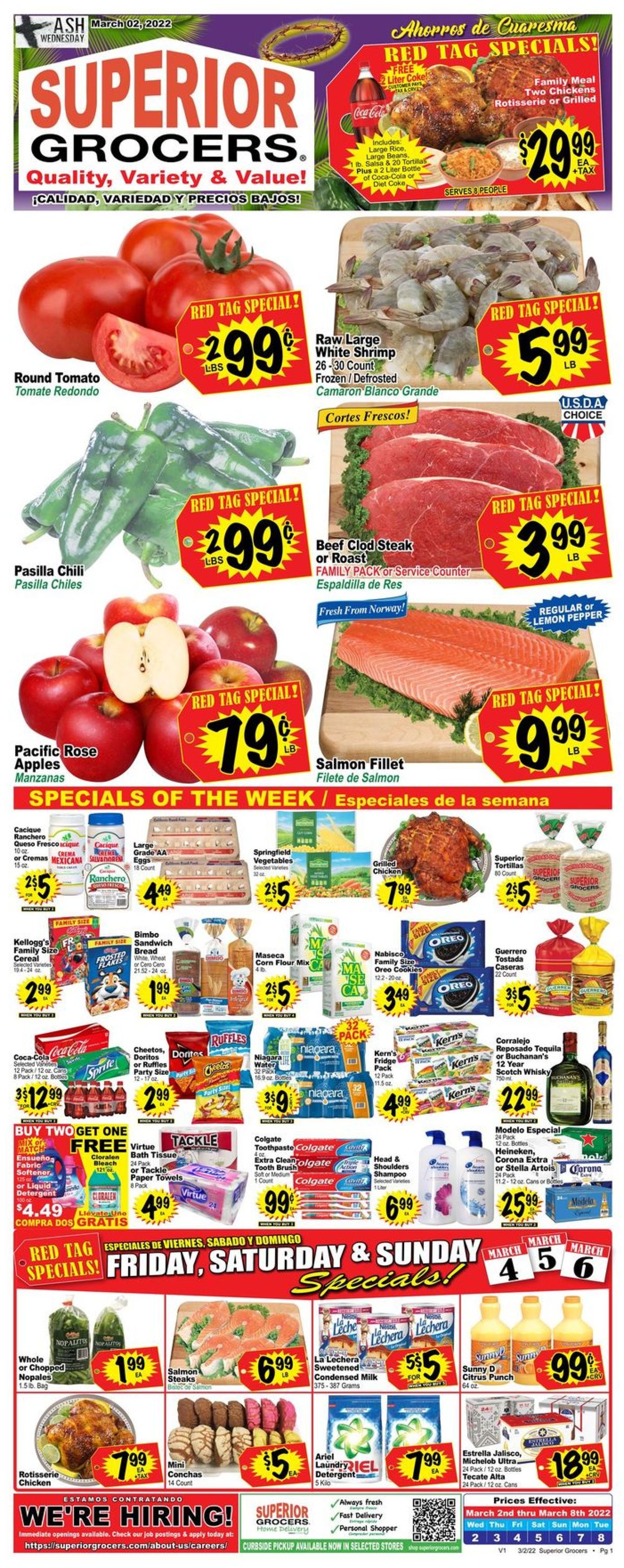 Superior Grocers Weekly Ad Circular - valid 03/02-03/08/2022
