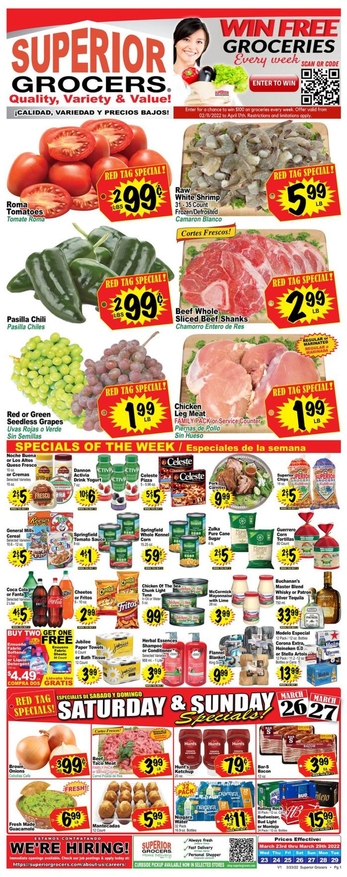Superior Grocers Weekly Ad Circular - valid 03/23-03/29/2022