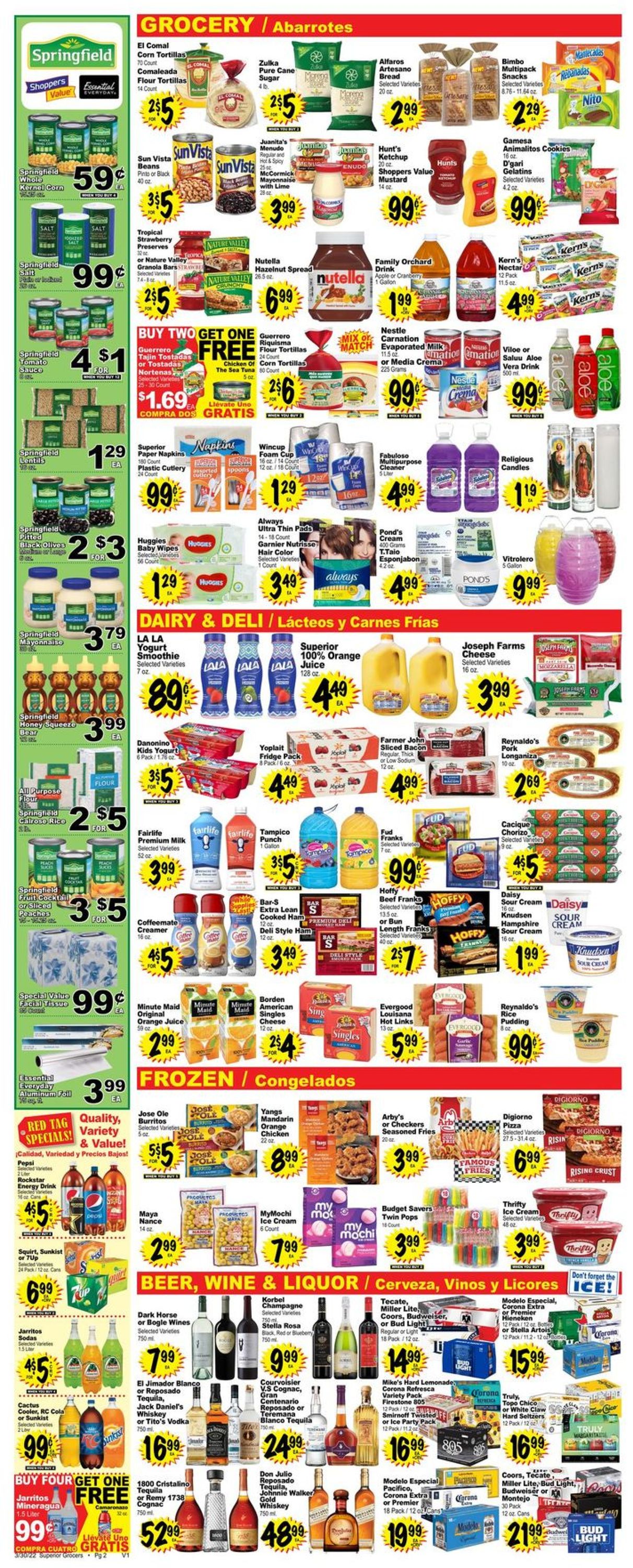 Superior Grocers Weekly Ad Circular - valid 03/30-04/05/2022 (Page 2)