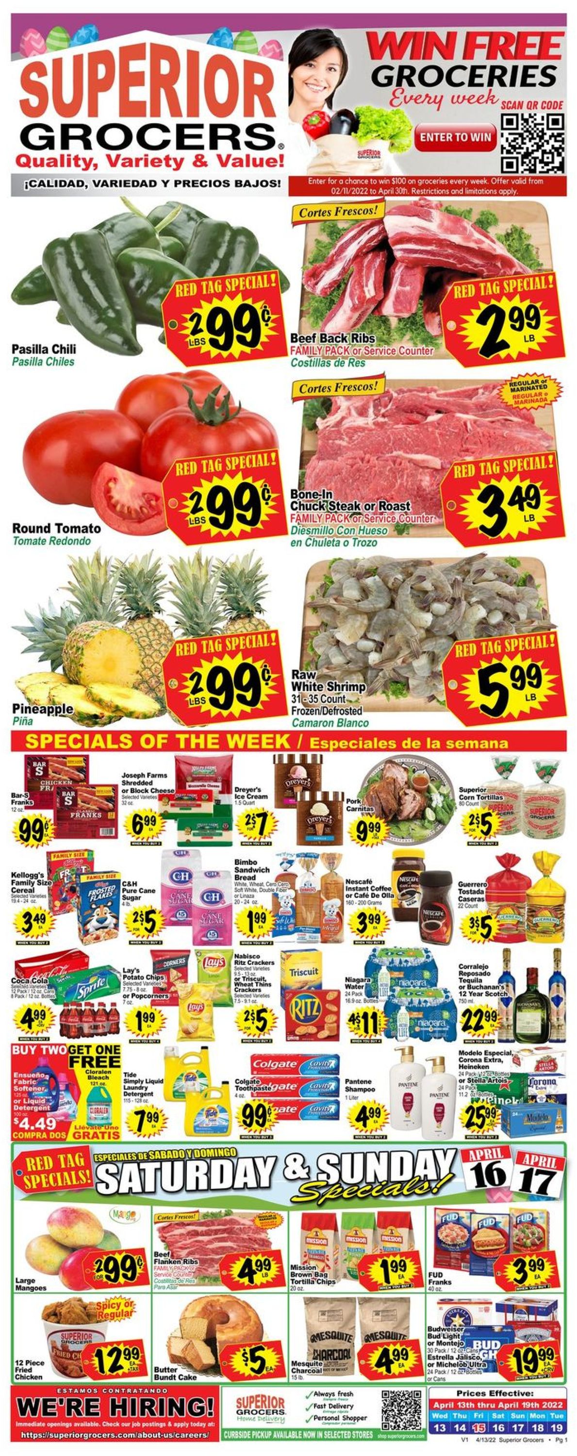 Superior Grocers EASTER 2022 Weekly Ad Circular - valid 04/13-04/19/2022