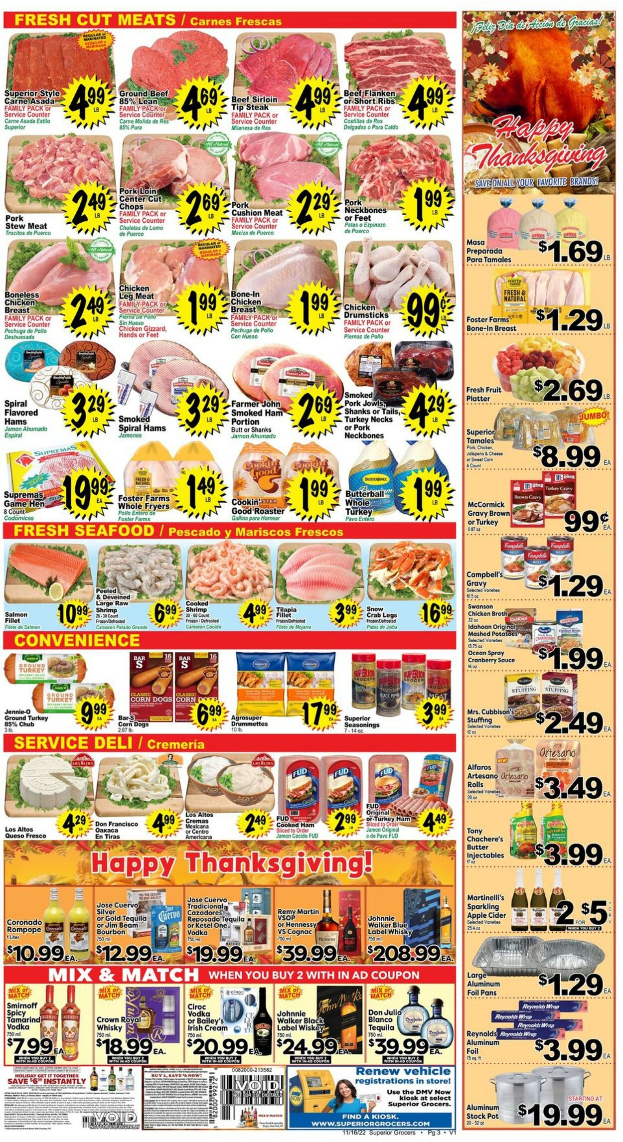 Superior Grocers Weekly Ad Circular - valid 11/16-11/22/2022 (Page 3)