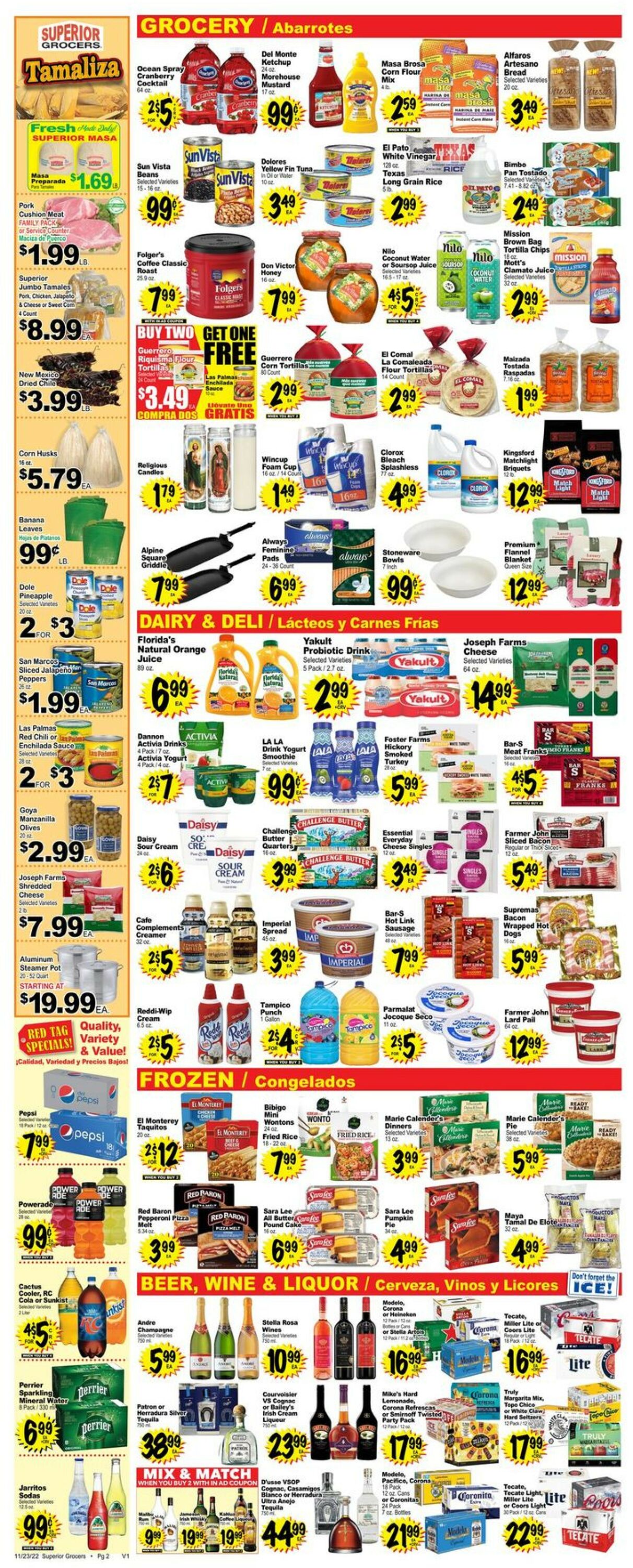 Superior Grocers Weekly Ad Circular - valid 11/23-11/29/2022 (Page 2)