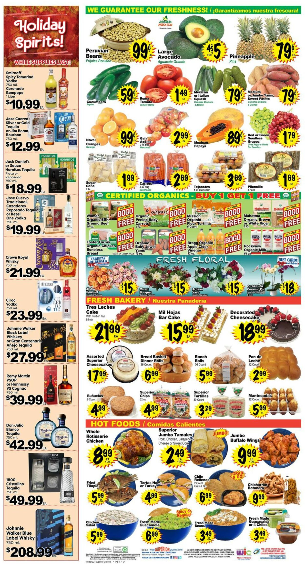 Superior Grocers Weekly Ad Circular - valid 11/23-11/29/2022 (Page 4)
