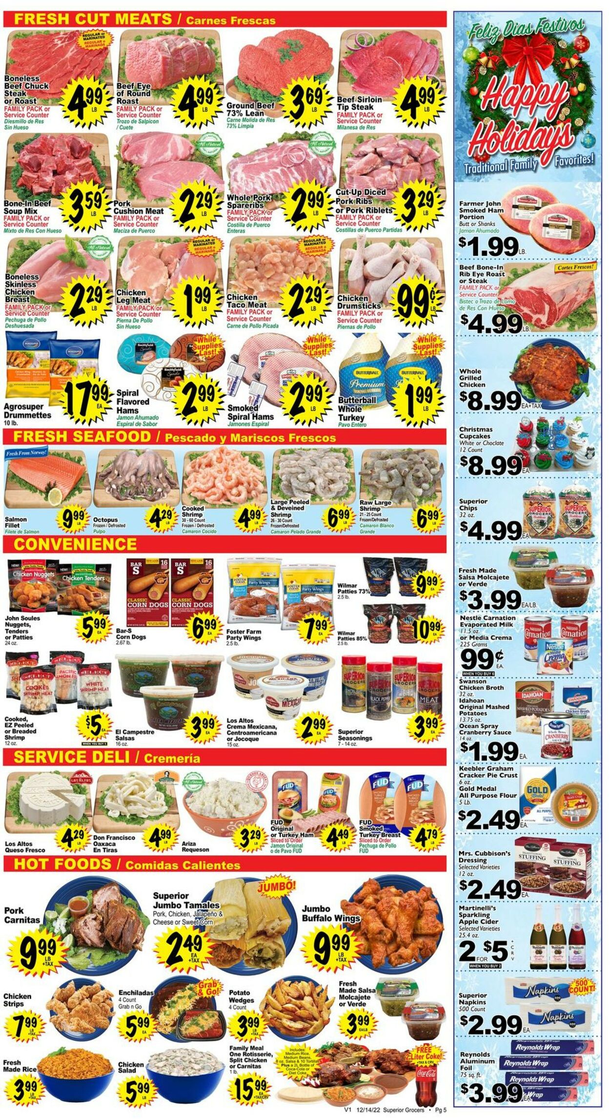 Superior Grocers Weekly Ad Circular - valid 12/14-12/20/2022 (Page 5)