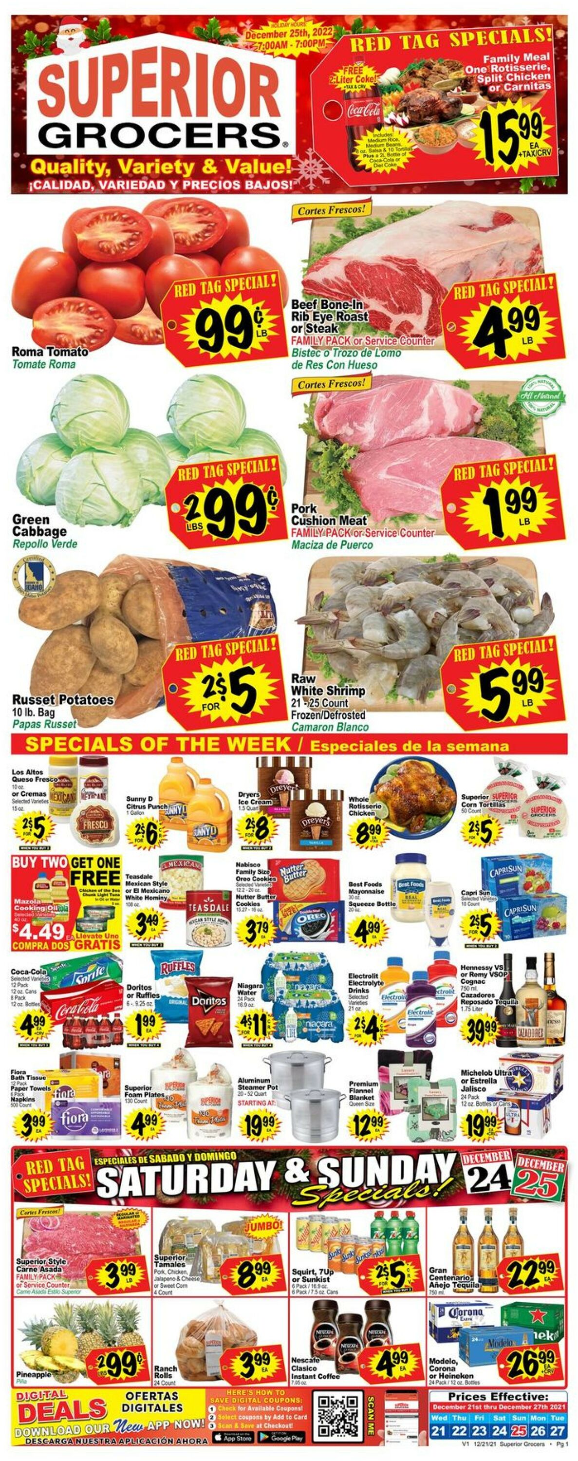 Superior Grocers Weekly Ad Circular - valid 12/21-12/27/2022