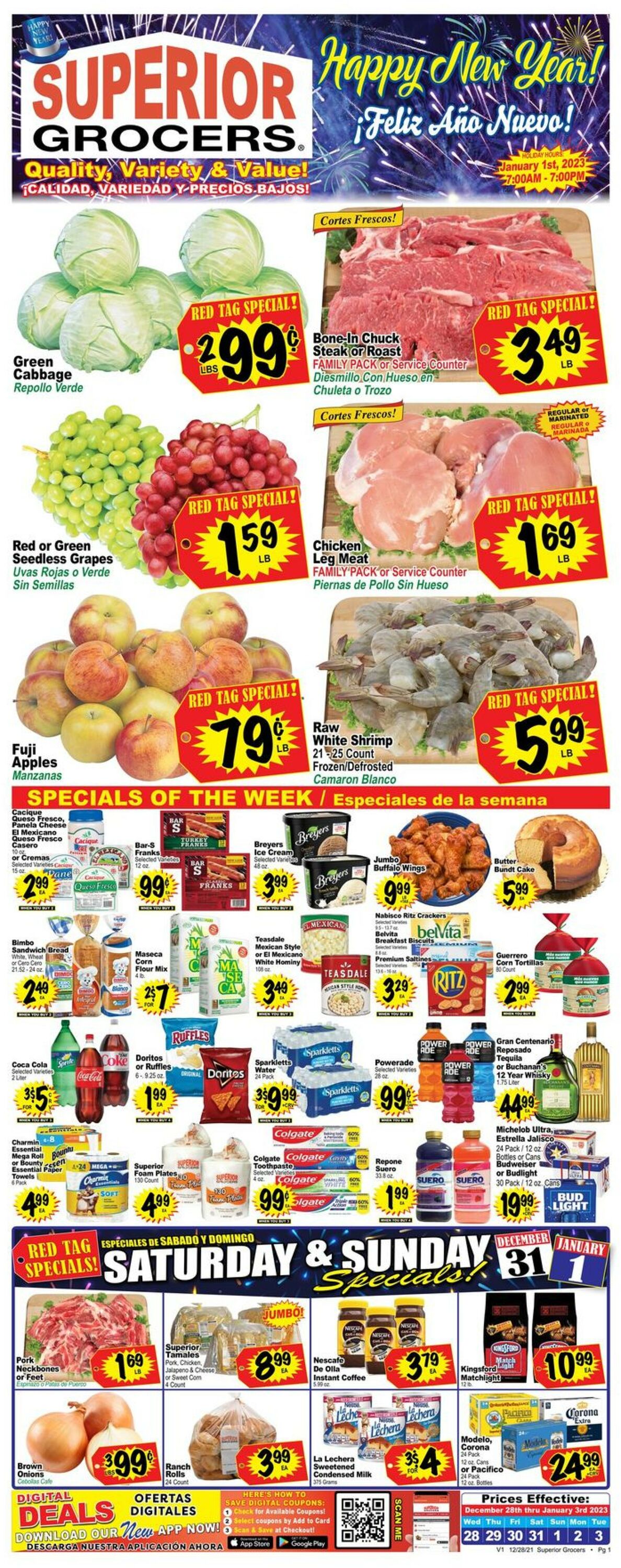 Superior Grocers Weekly Ad Circular - valid 12/28-01/03/2023