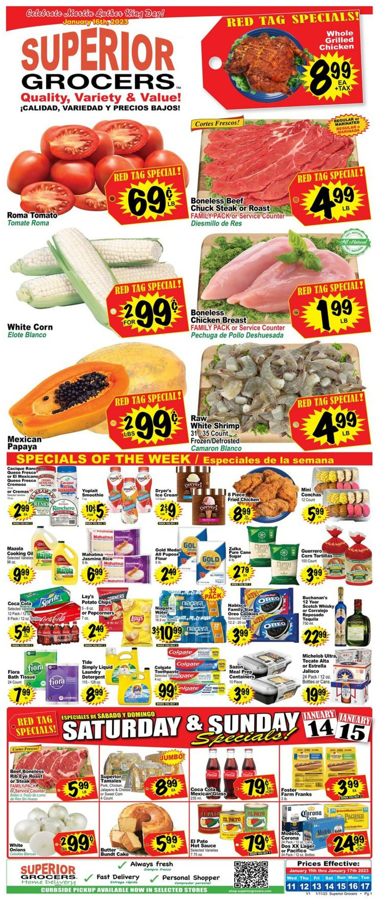 Superior Grocers Weekly Ad Circular - valid 01/11-01/17/2023