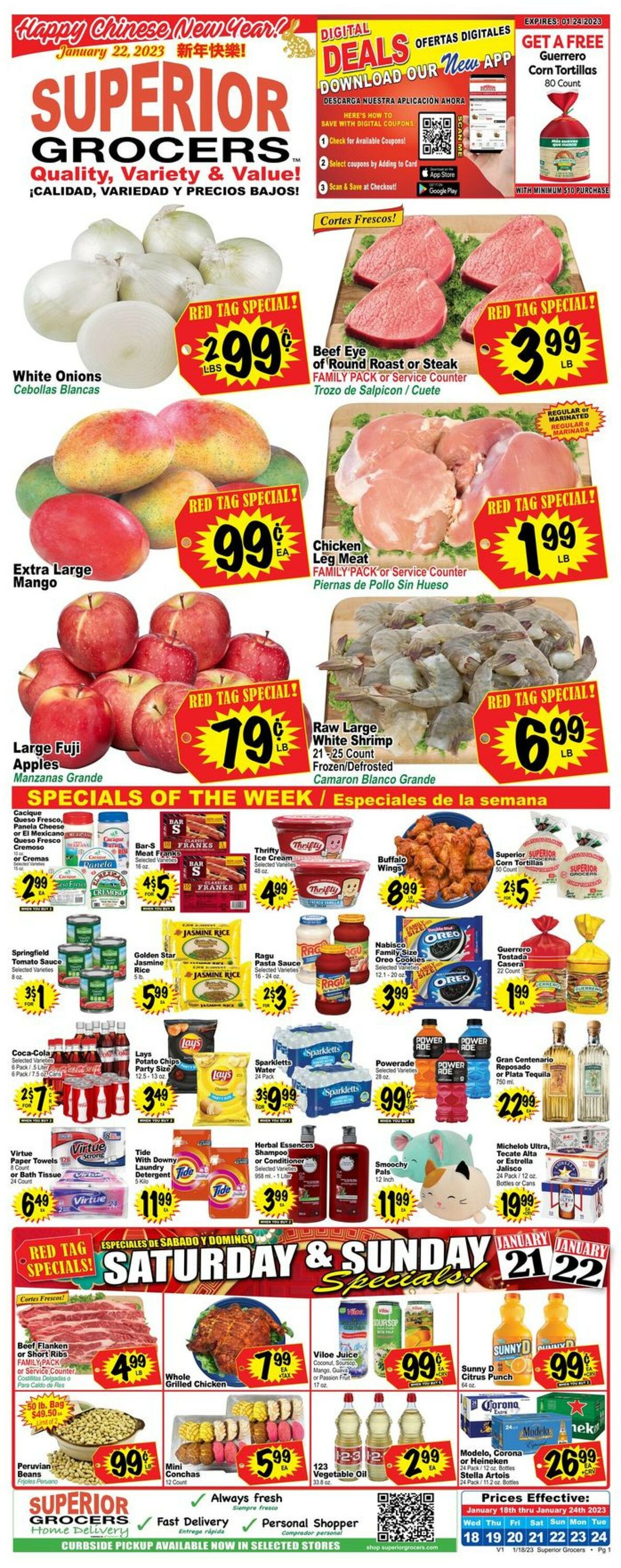 Superior Grocers Weekly Ad Circular - valid 01/18-01/24/2023