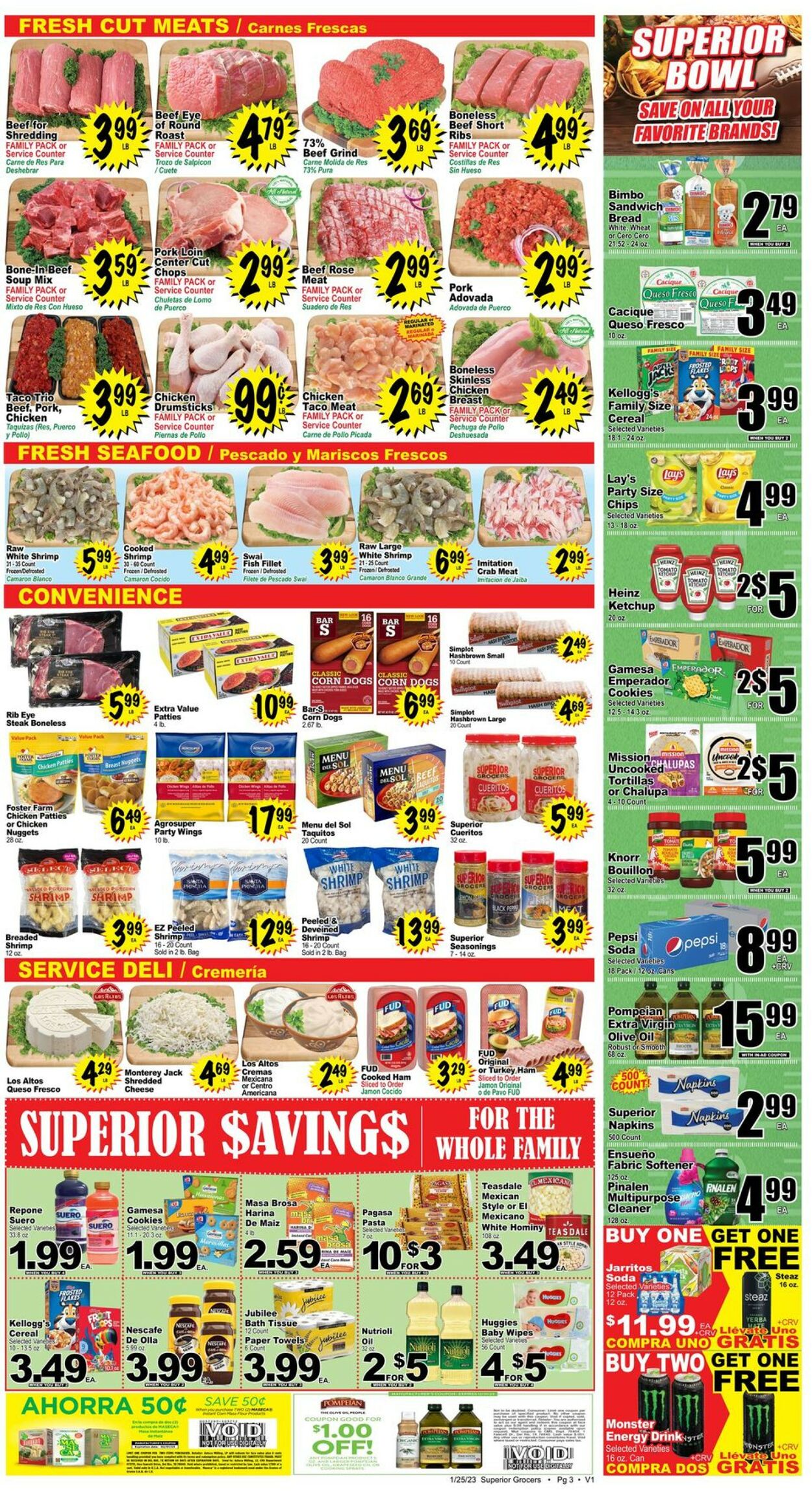 Superior Grocers Weekly Ad Circular - valid 01/25-01/31/2023 (Page 3)