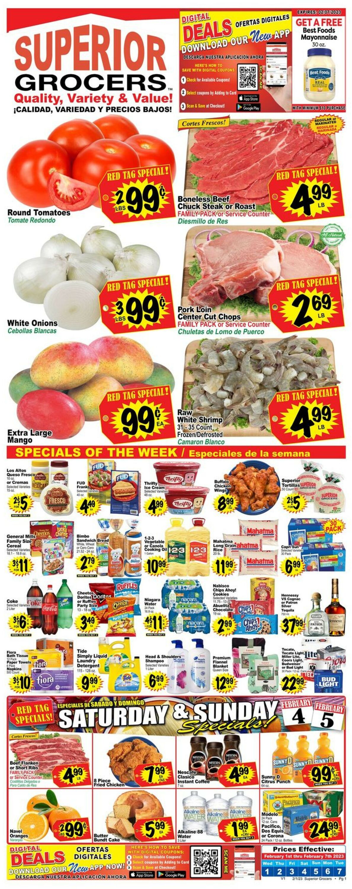Superior Grocers Weekly Ad Circular - valid 02/01-02/07/2023