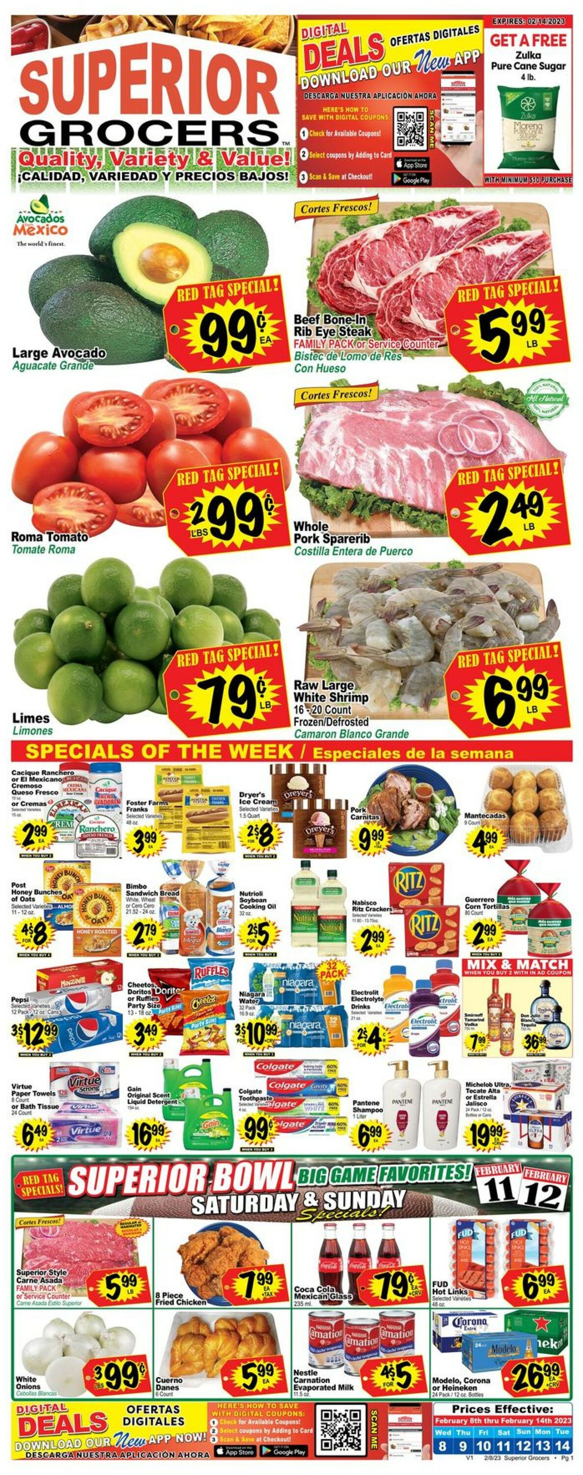 Superior Grocers Weekly Ad Circular - valid 02/08-02/14/2023