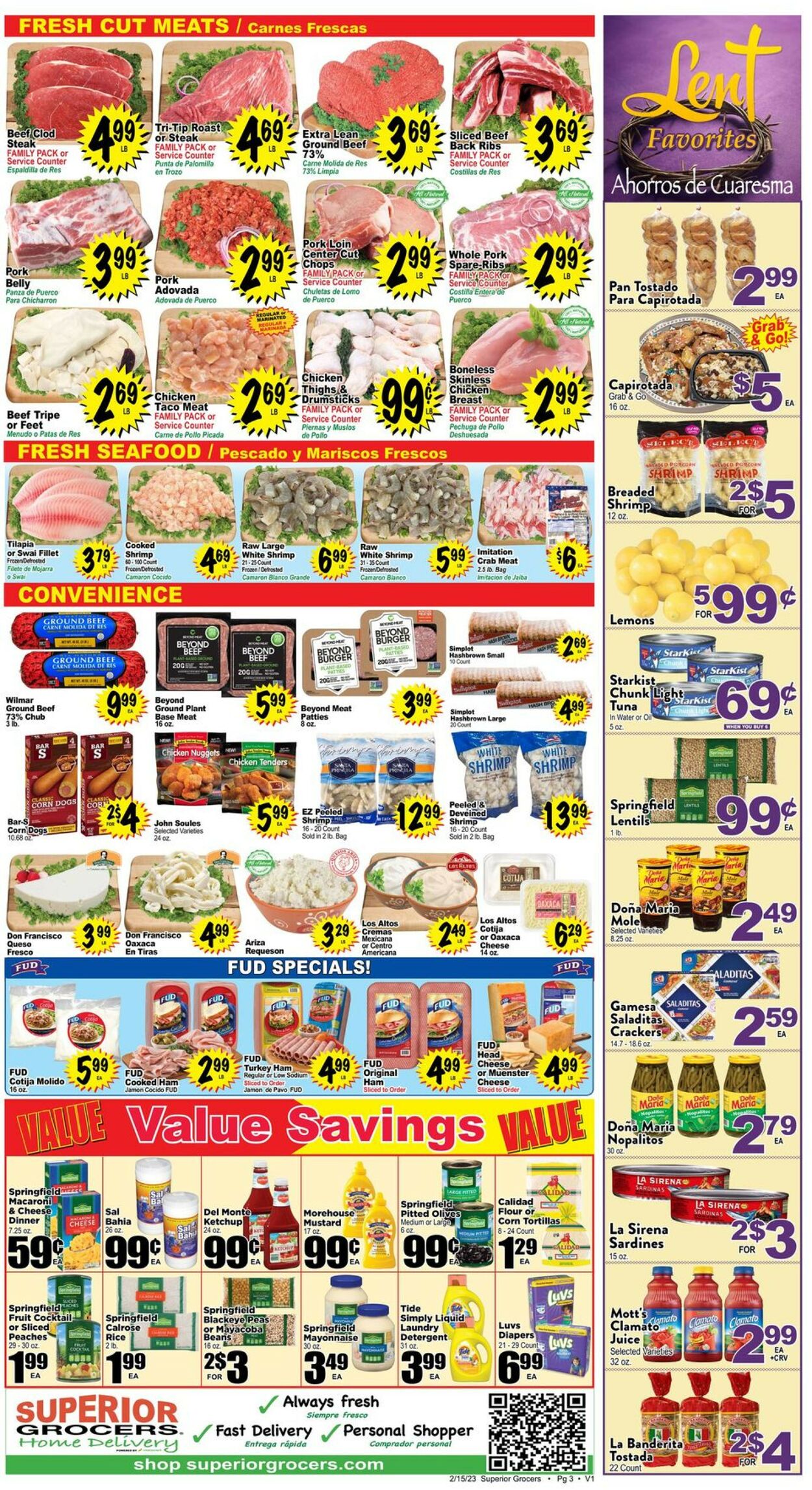 Superior Grocers Weekly Ad Circular - valid 02/15-02/21/2023 (Page 3)