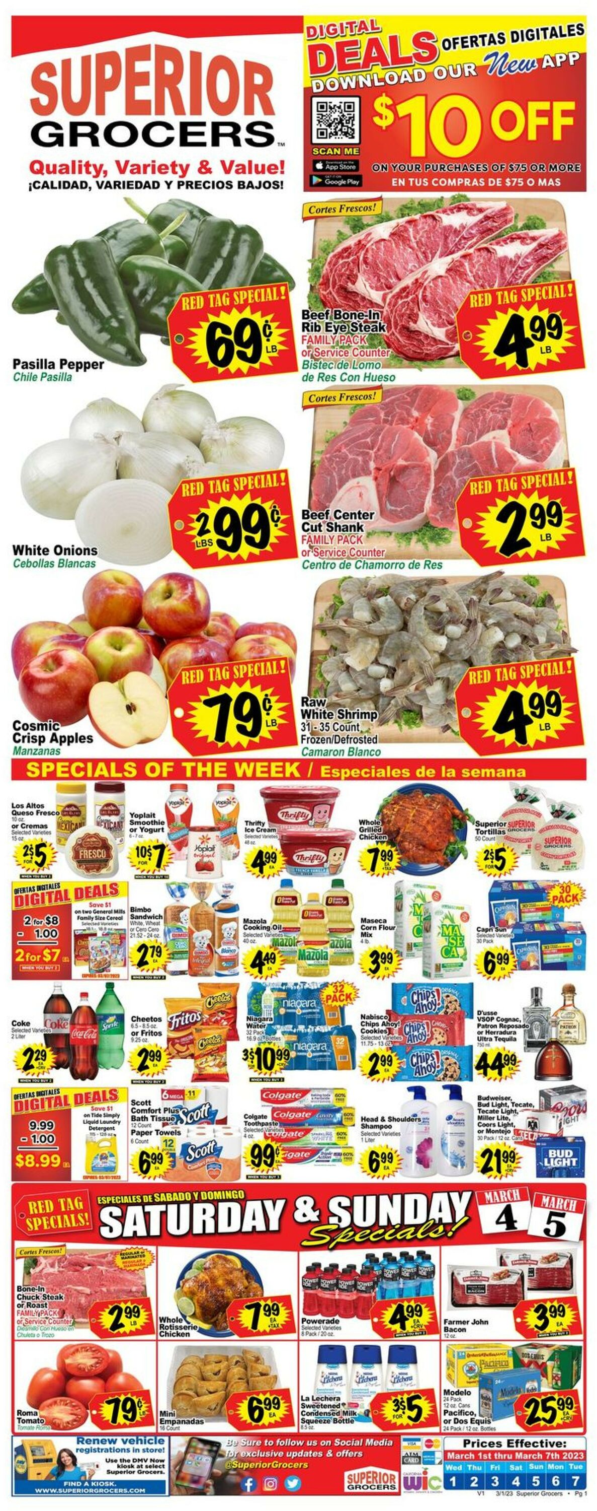 Superior Grocers Weekly Ad Circular - valid 03/01-03/07/2023