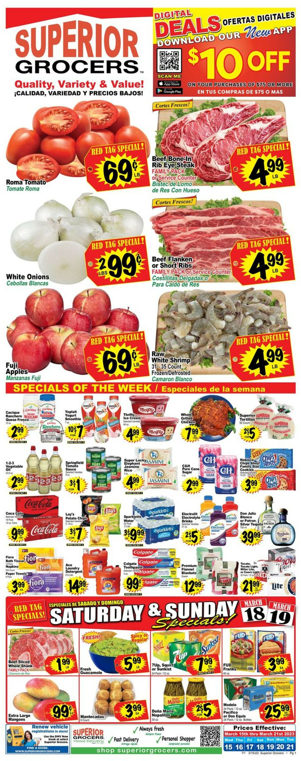 Superior Grocers Weekly Ad Circular - valid 03/15-03/21/2023