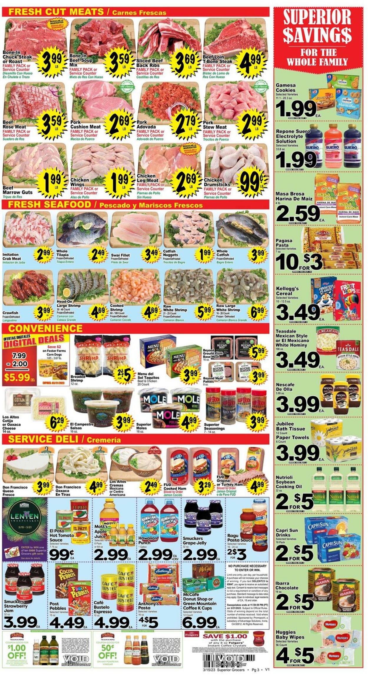 Superior Grocers Weekly Ad Circular - valid 03/15-03/21/2023 (Page 3)