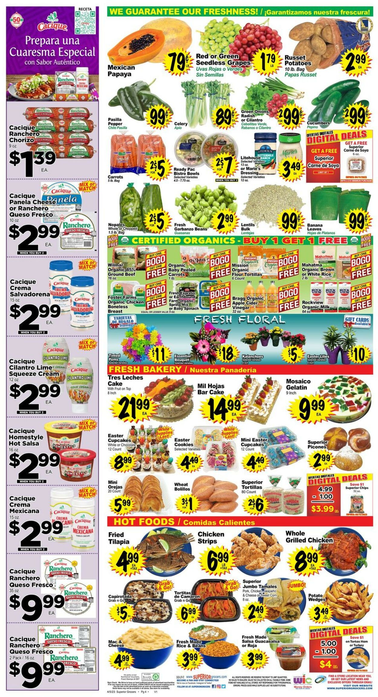 Superior Grocers Weekly Ad Circular - valid 04/05-04/11/2023 (Page 4)