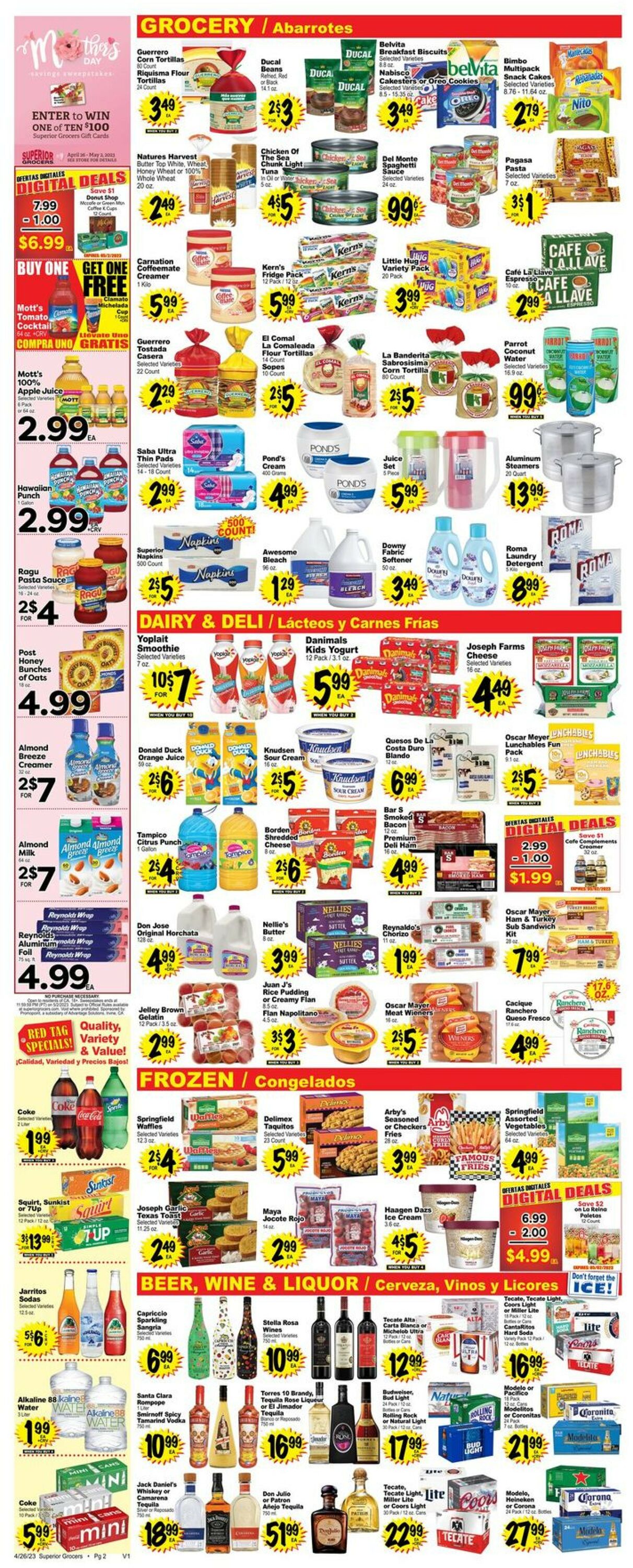 Superior Grocers Weekly Ad Circular - valid 04/26-05/02/2023 (Page 2)
