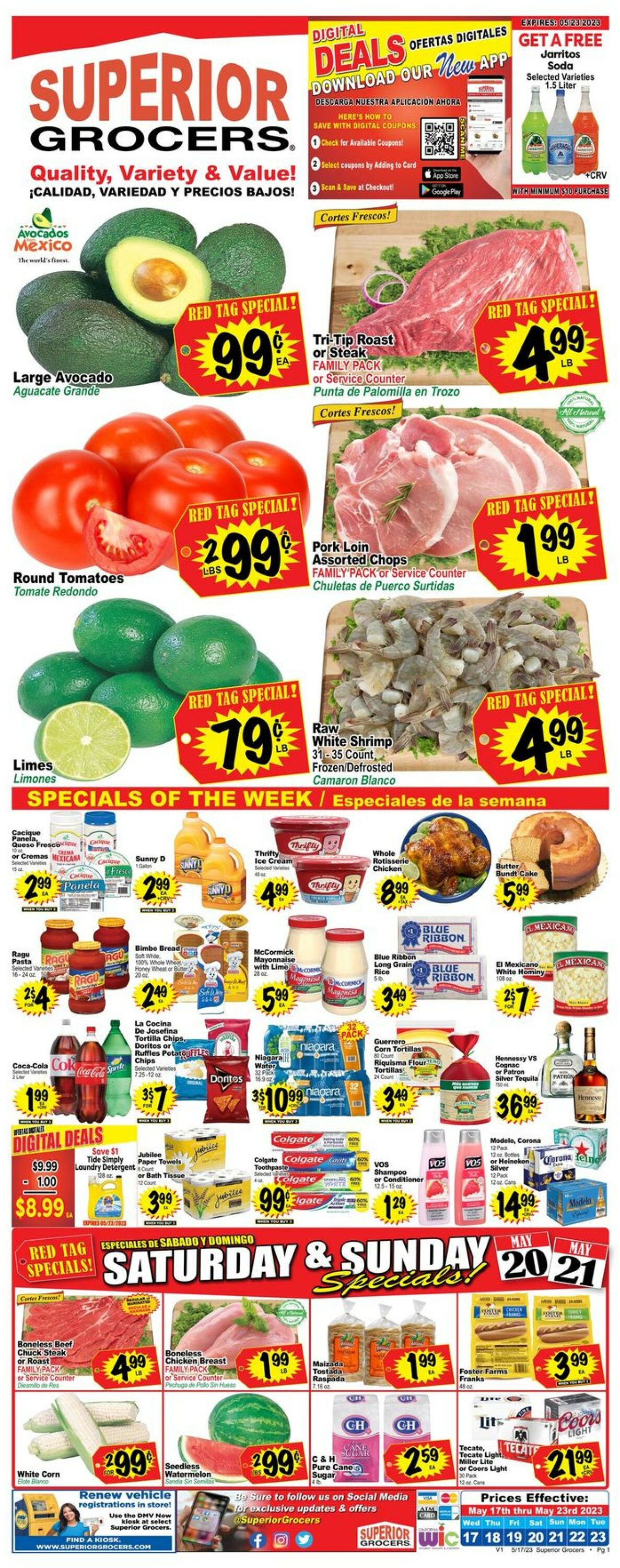 Superior Grocers Weekly Ad Circular - valid 05/17-05/23/2023