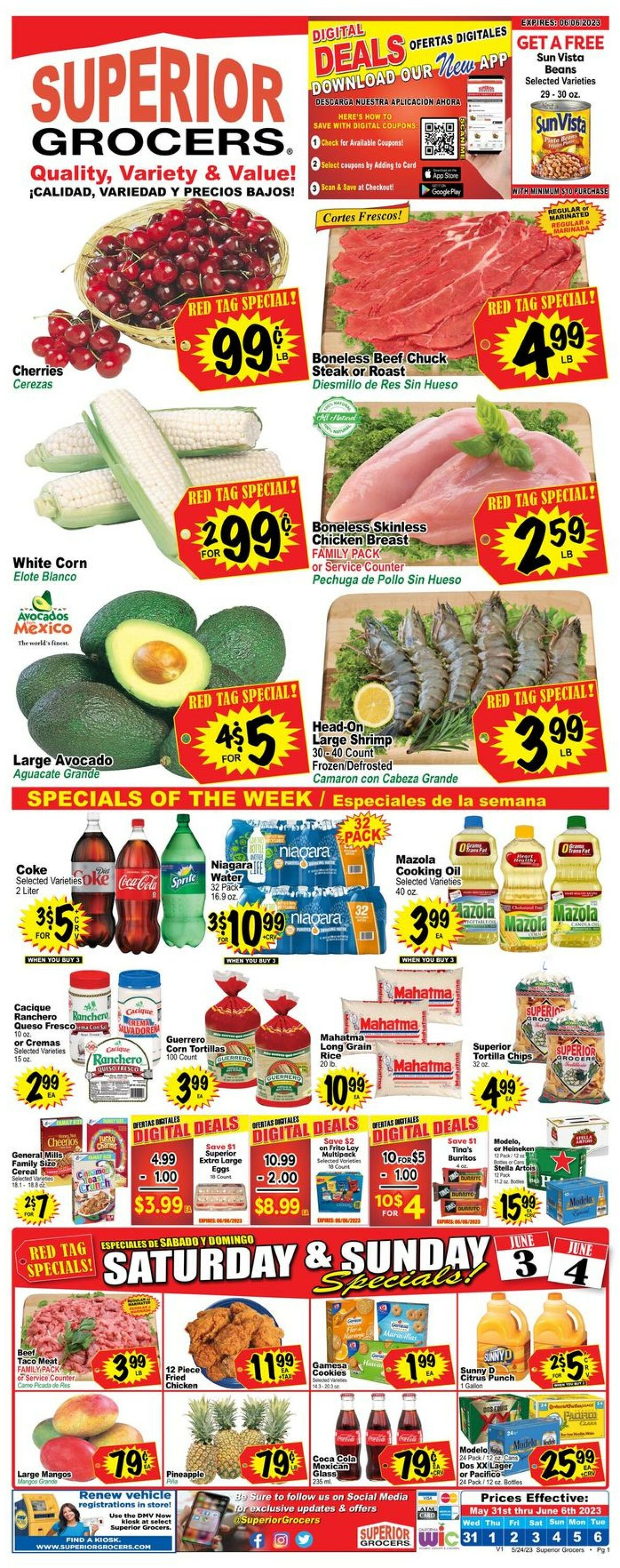 Superior Grocers Weekly Ad Circular - valid 05/31-06/06/2023