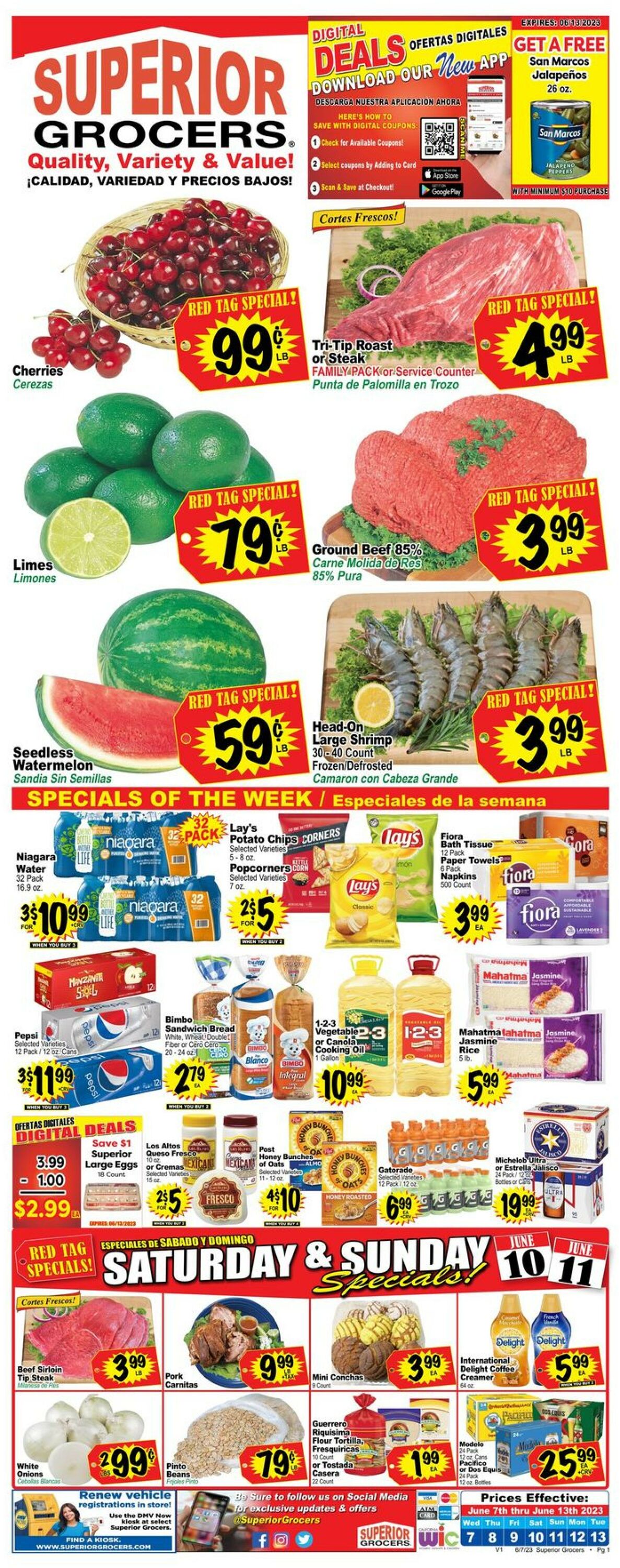 Superior Grocers Weekly Ad Circular - valid 06/07-06/13/2023