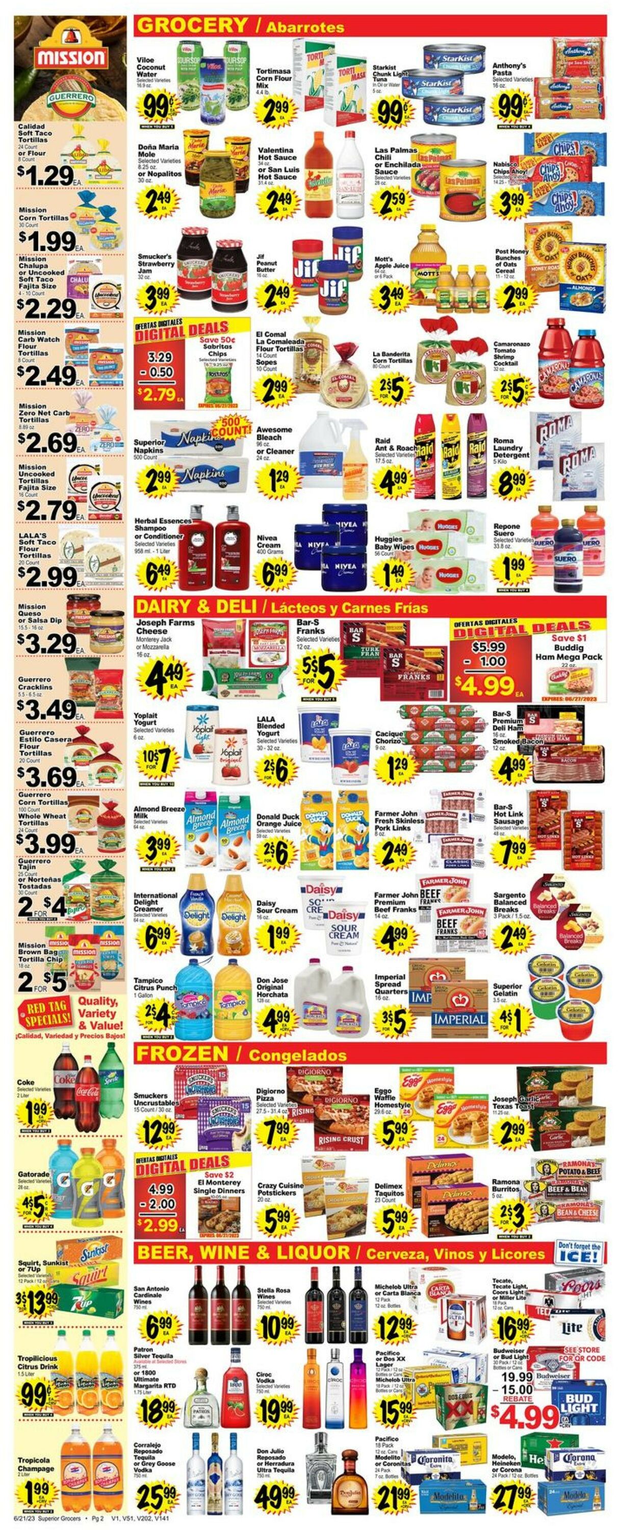 Superior Grocers Weekly Ad Circular - valid 06/21-06/27/2023 (Page 2)