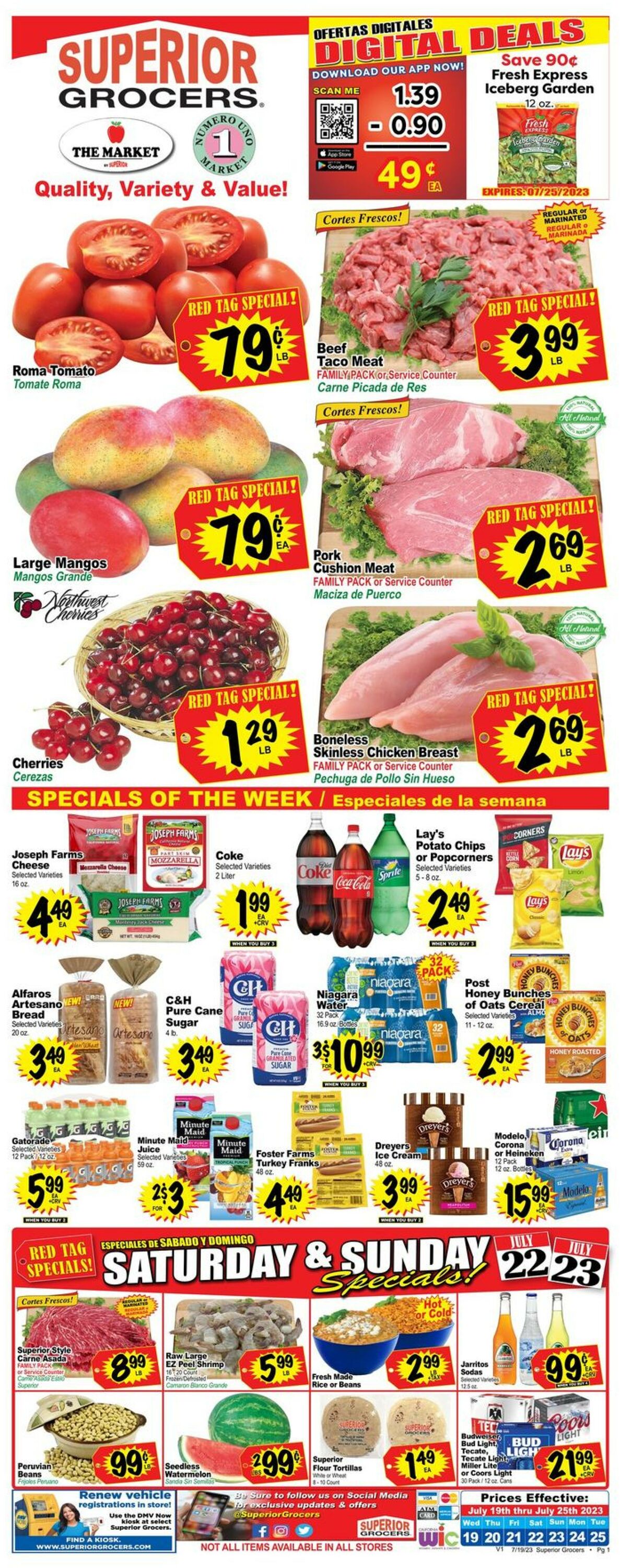 Superior Grocers Weekly Ad Circular - valid 07/19-07/25/2023