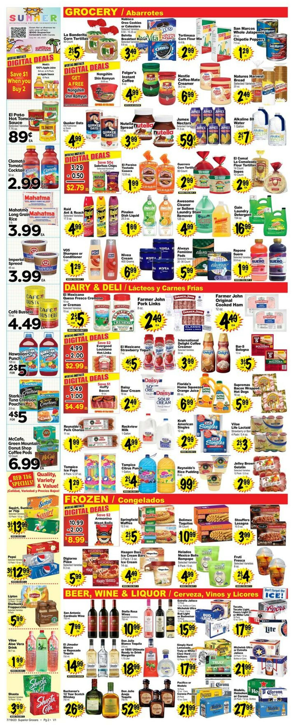 Superior Grocers Weekly Ad Circular - valid 07/19-07/25/2023 (Page 2)
